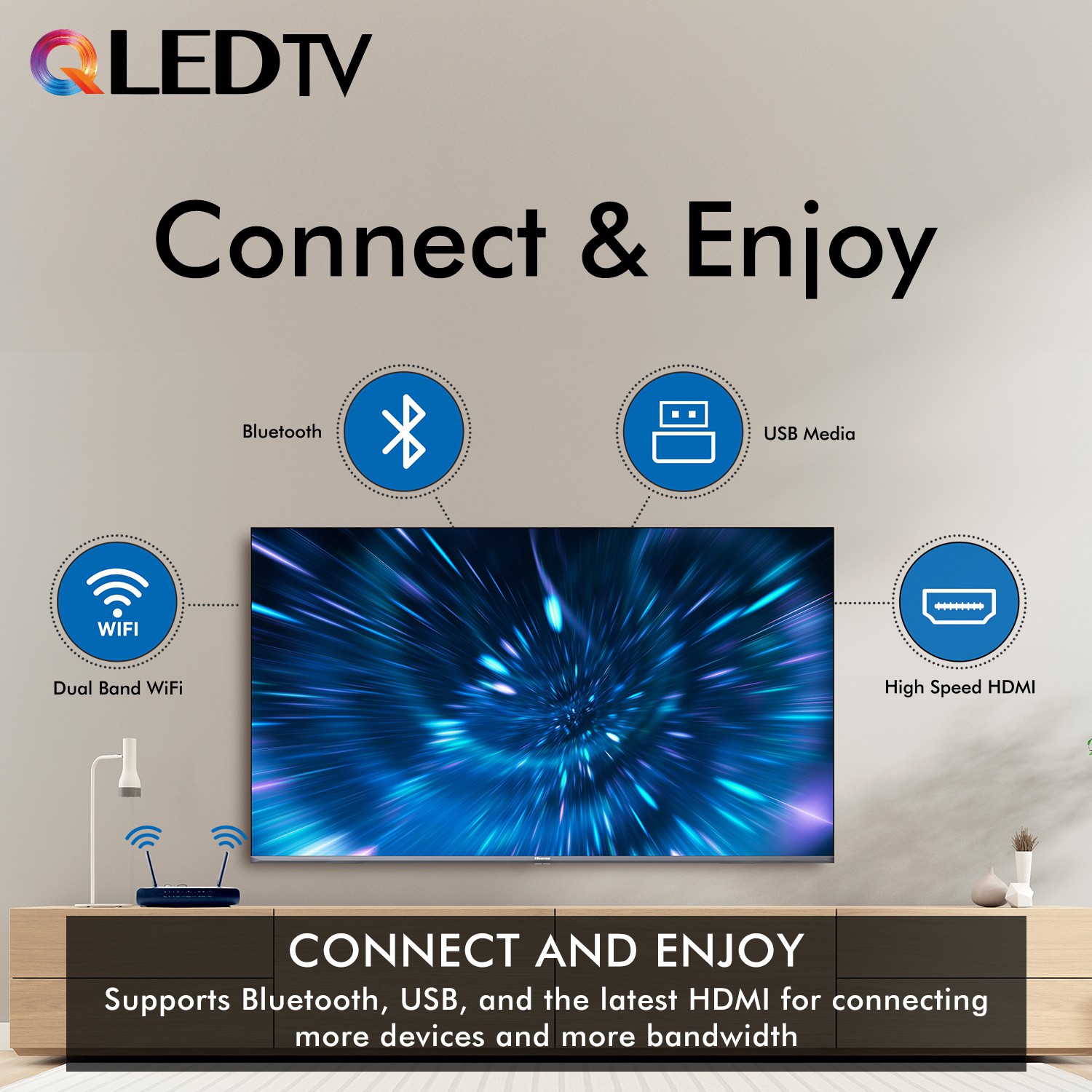 Hisense  U6G Series (65 inch) Ultra HD (4K)A+ Grade (65U6G)