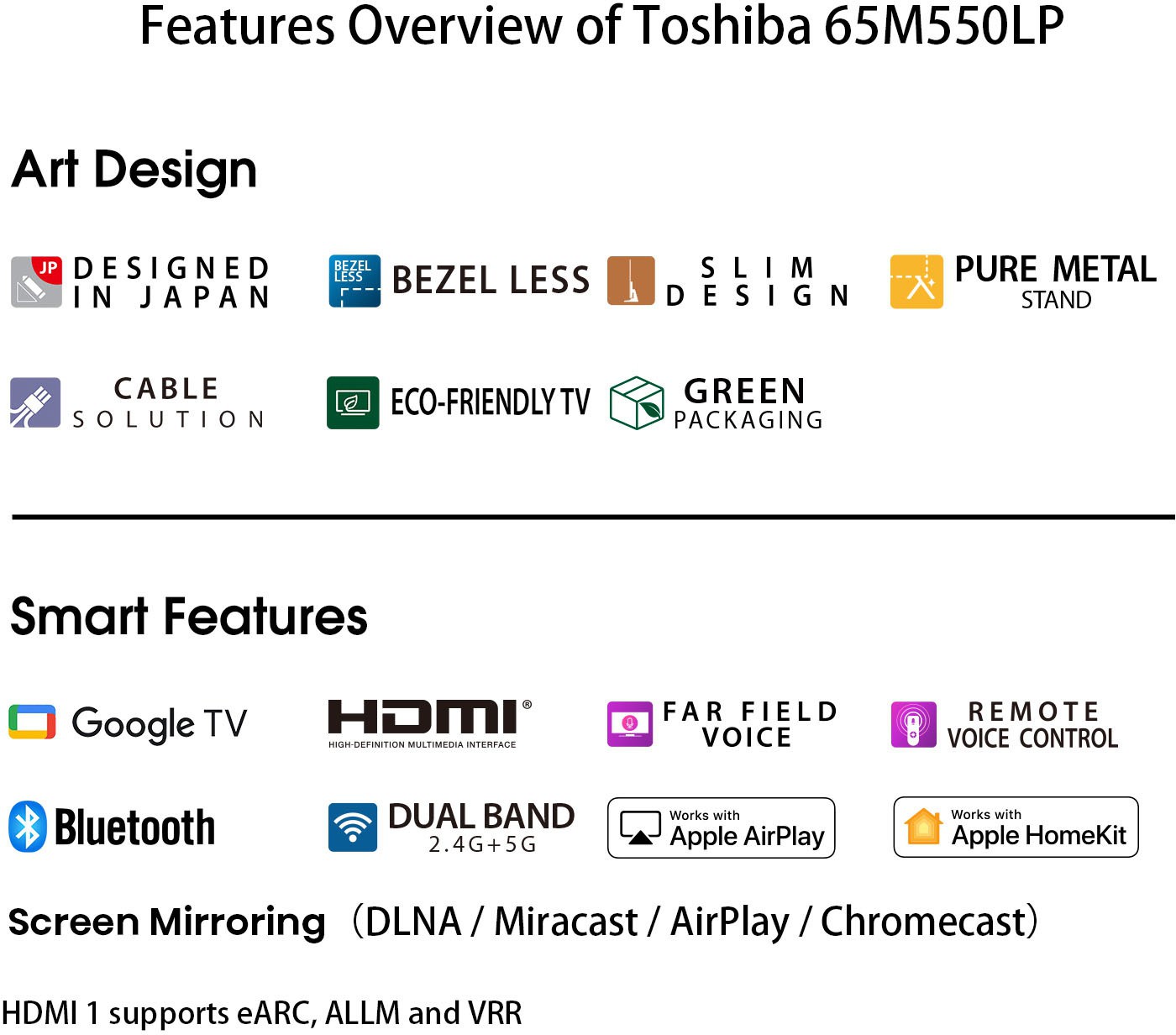 TOSHIBA M550LP Series (65 inch) Ultra HD (4K)A+ Grade Ultra Vivid Panel (65M550LP) TOSHIBA M550LP Series (65 inch) Ultra HD (4K)A+ Grade Ultra Vivid Panel (65M550LP)