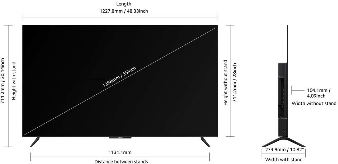Xiaomi   (55 inch) Ultra HD (4K) (O55M7-Z2IN)