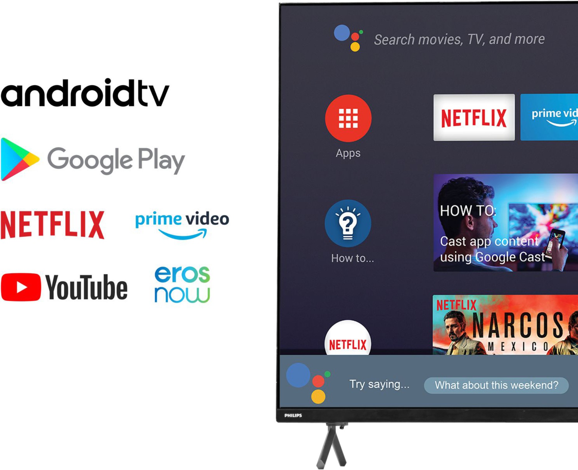 PHILIPS 8100 (50 inch) Ultra HD (4K) (50PUT8115/94) PHILIPS 8100 (50 inch) Ultra HD (4K) (50PUT8115/94)