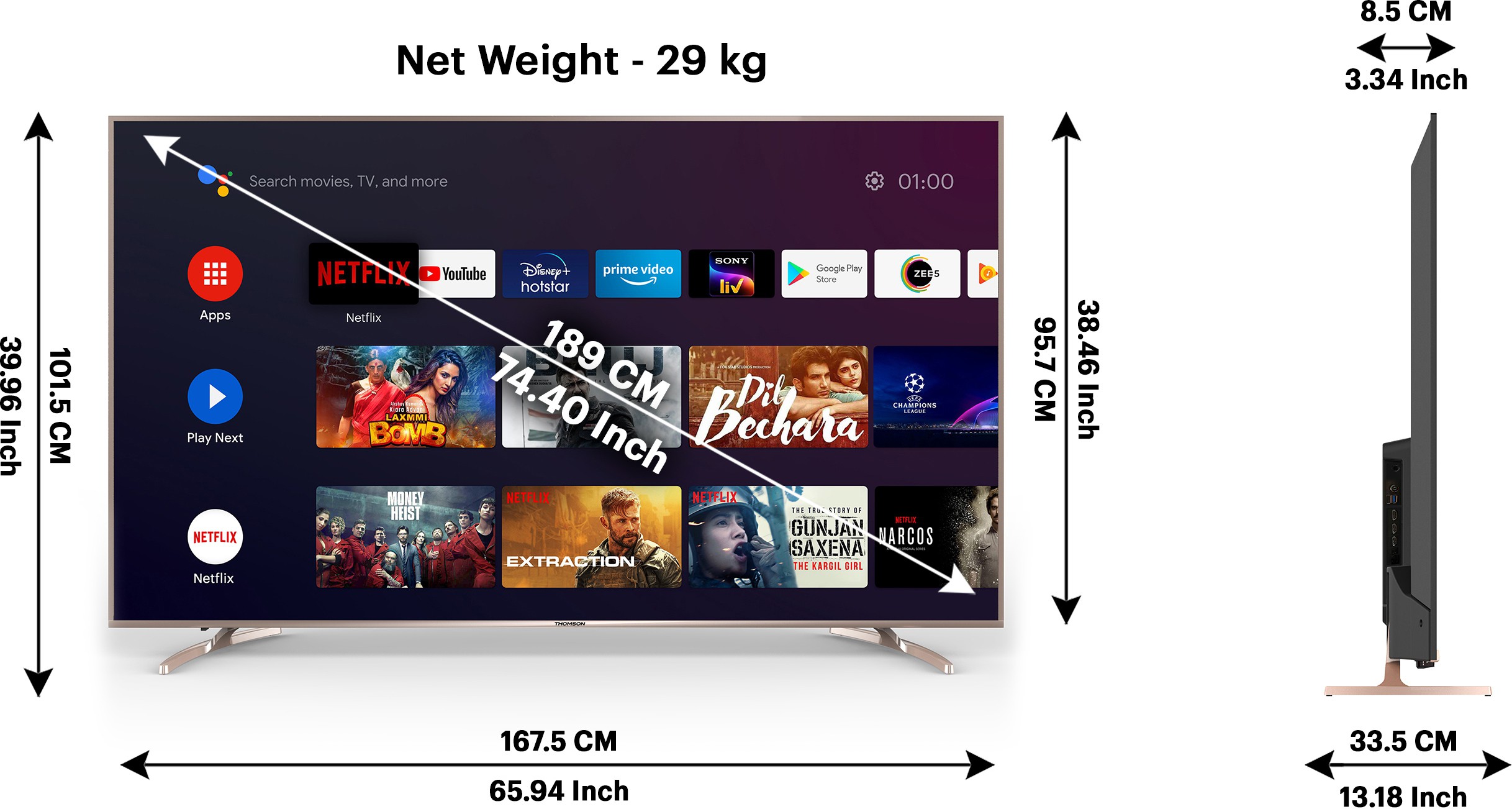 Thomson OATHPRO Series (75 inch) Ultra HD (4K)IPS (75 OATHPRO2121) Thomson OATHPRO Series (75 inch) Ultra HD (4K)IPS (75 OATHPRO2121)