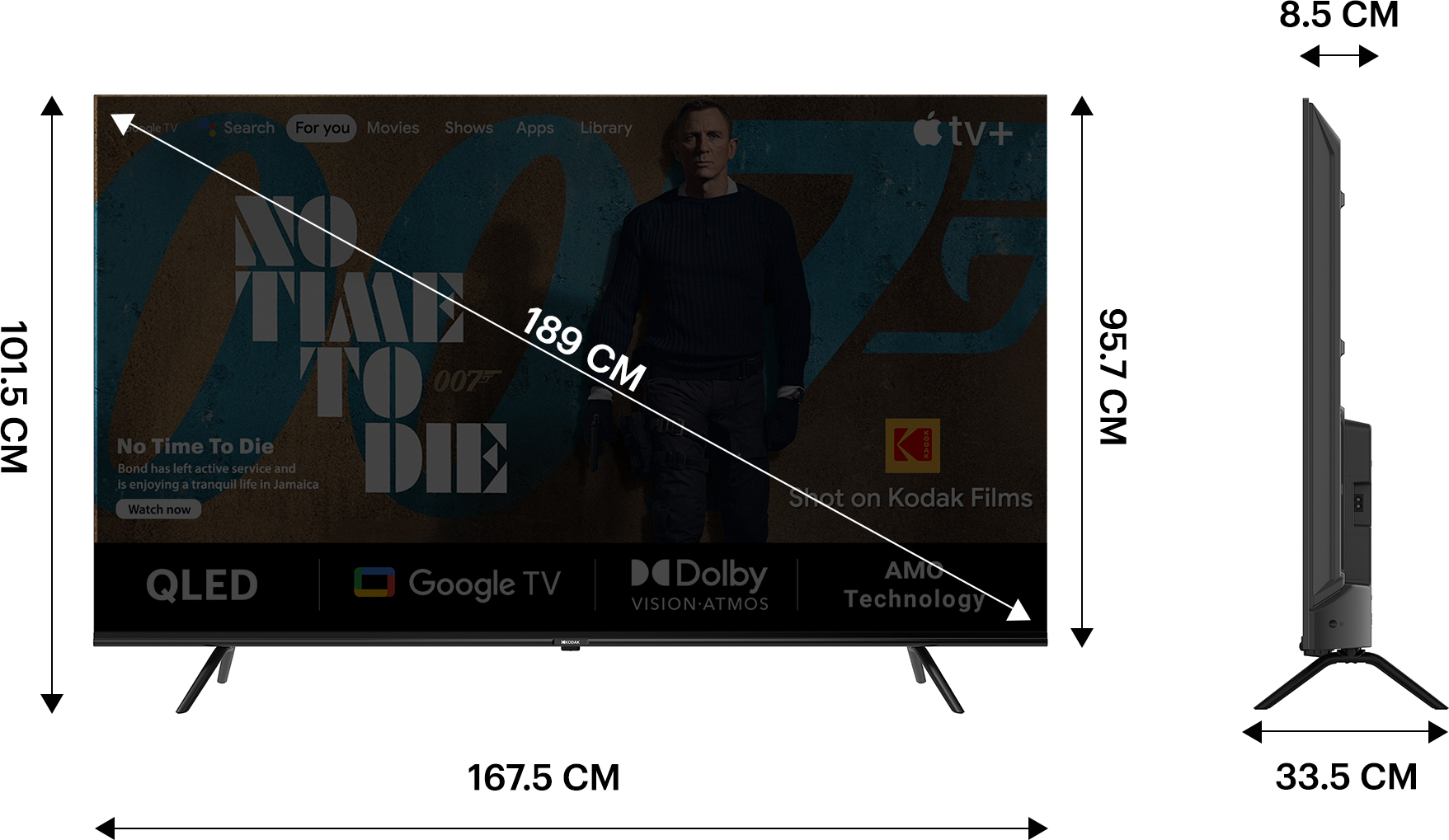 KODAK  Matrix (75 inch) Ultra HD (4K) (75MT5044)