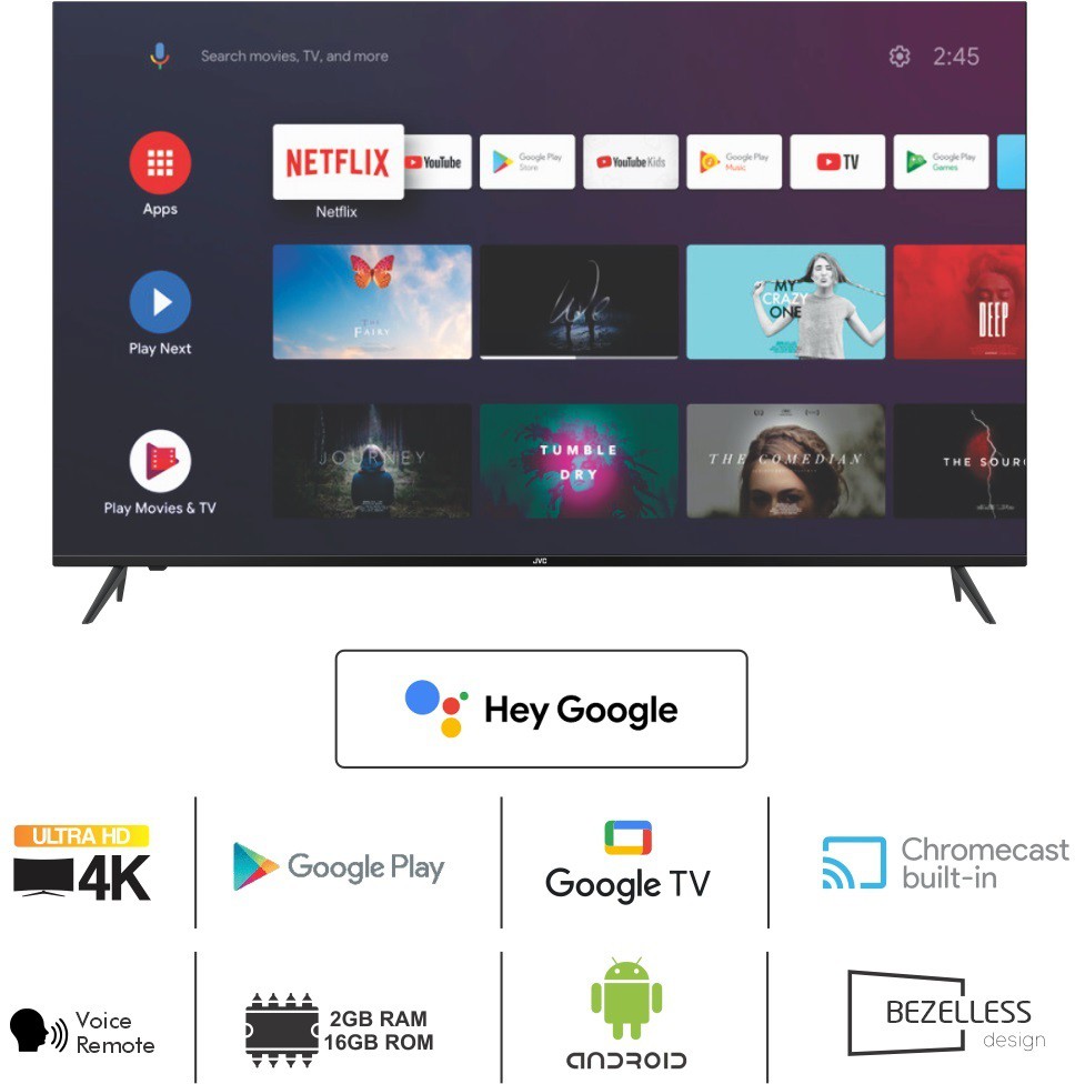 JVC (75 inch) Ultra HD (4K) (LT-75NQ7115CGX) JVC (75 inch) Ultra HD (4K) (LT-75NQ7115CGX)