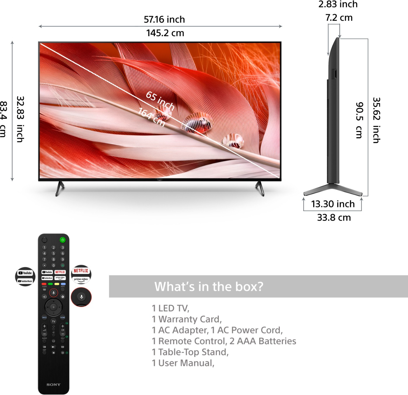 SONY Bravia (65 inch) Ultra HD (4K) (XR-65X90J) SONY Bravia (65 inch) Ultra HD (4K) (XR-65X90J)