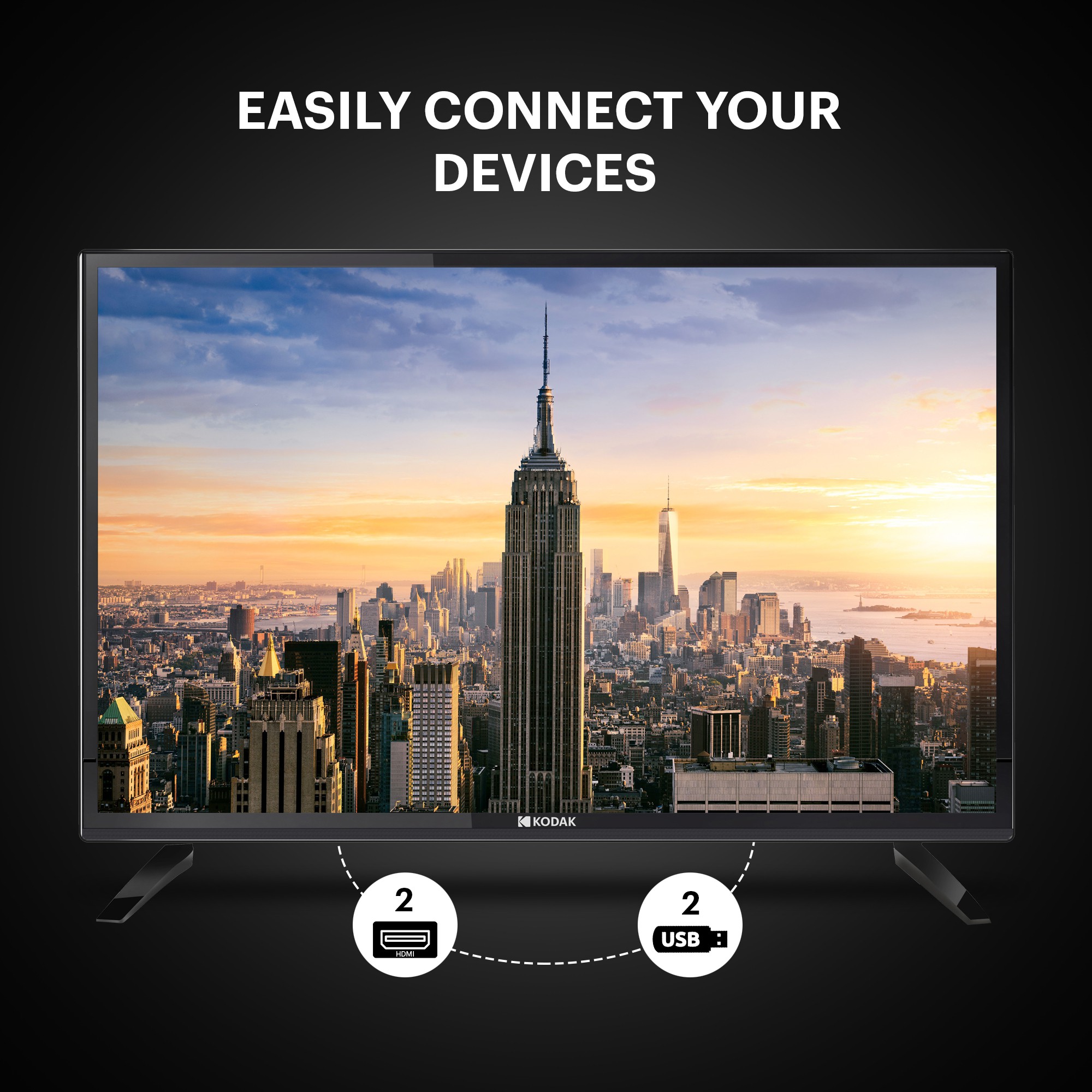 KODAK   (24 inch) HD ReadyA+ Grade (24HDX100S)