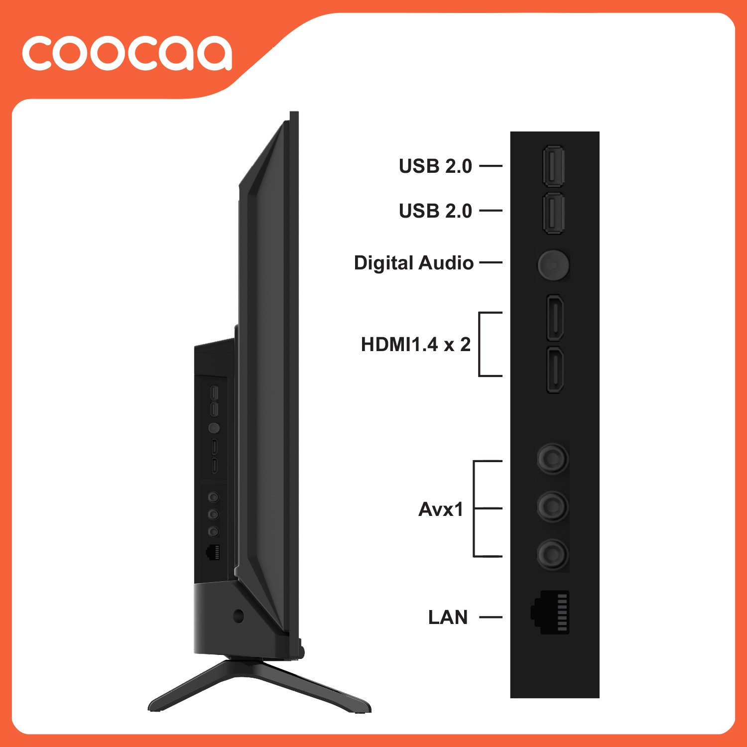 Coocaa  Frameless (32 inch) HD ReadyIPS Panel (32Z72)