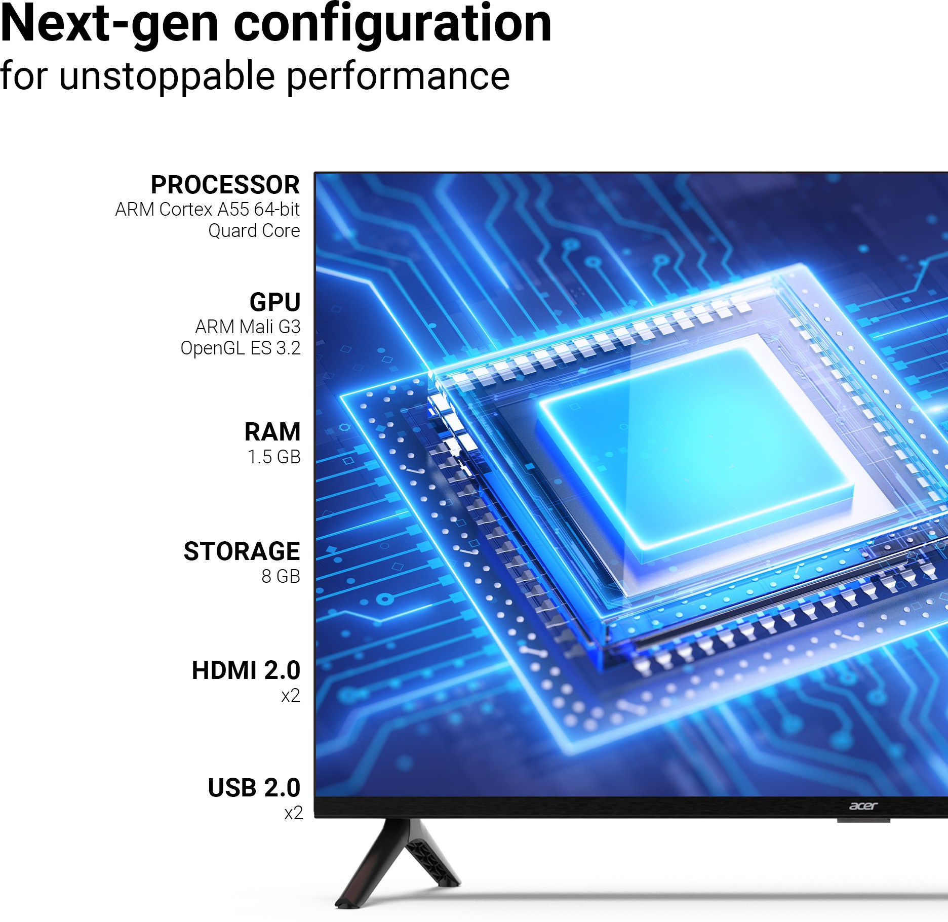Acer  I Series (32 inch) HD ReadyA+ Grade (AR32AR2841HDFL)