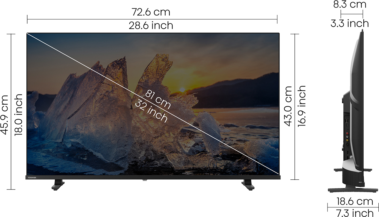 TOSHIBA (32 inch) HD ReadyIPS (32V35MP) TOSHIBA (32 inch) HD ReadyIPS (32V35MP)