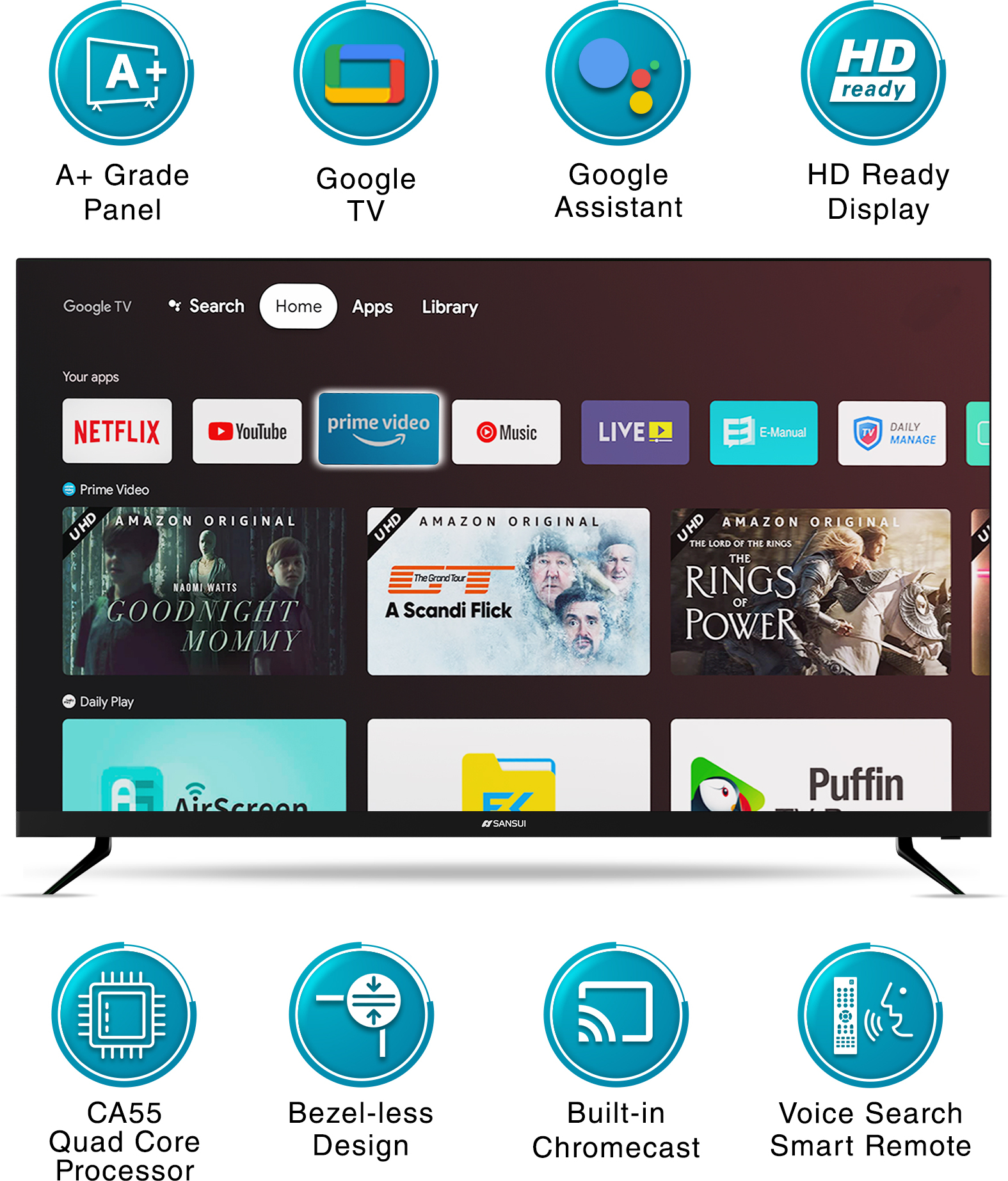 Sansui (32 inch) HD Ready (JSWY32GSHD) Sansui (32 inch) HD Ready (JSWY32GSHD)