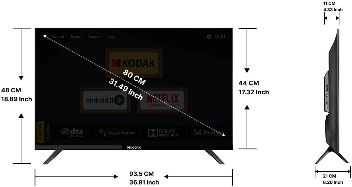 KODAK   (32 inch) HD Ready (329X5051)