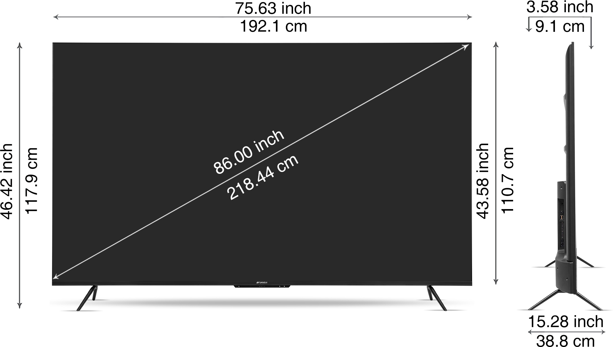 Sansui (86 inch) Ultra HD (4K)IPS (JSW86ASUHDFF) Sansui (86 inch) Ultra HD (4K)IPS (JSW86ASUHDFF)
