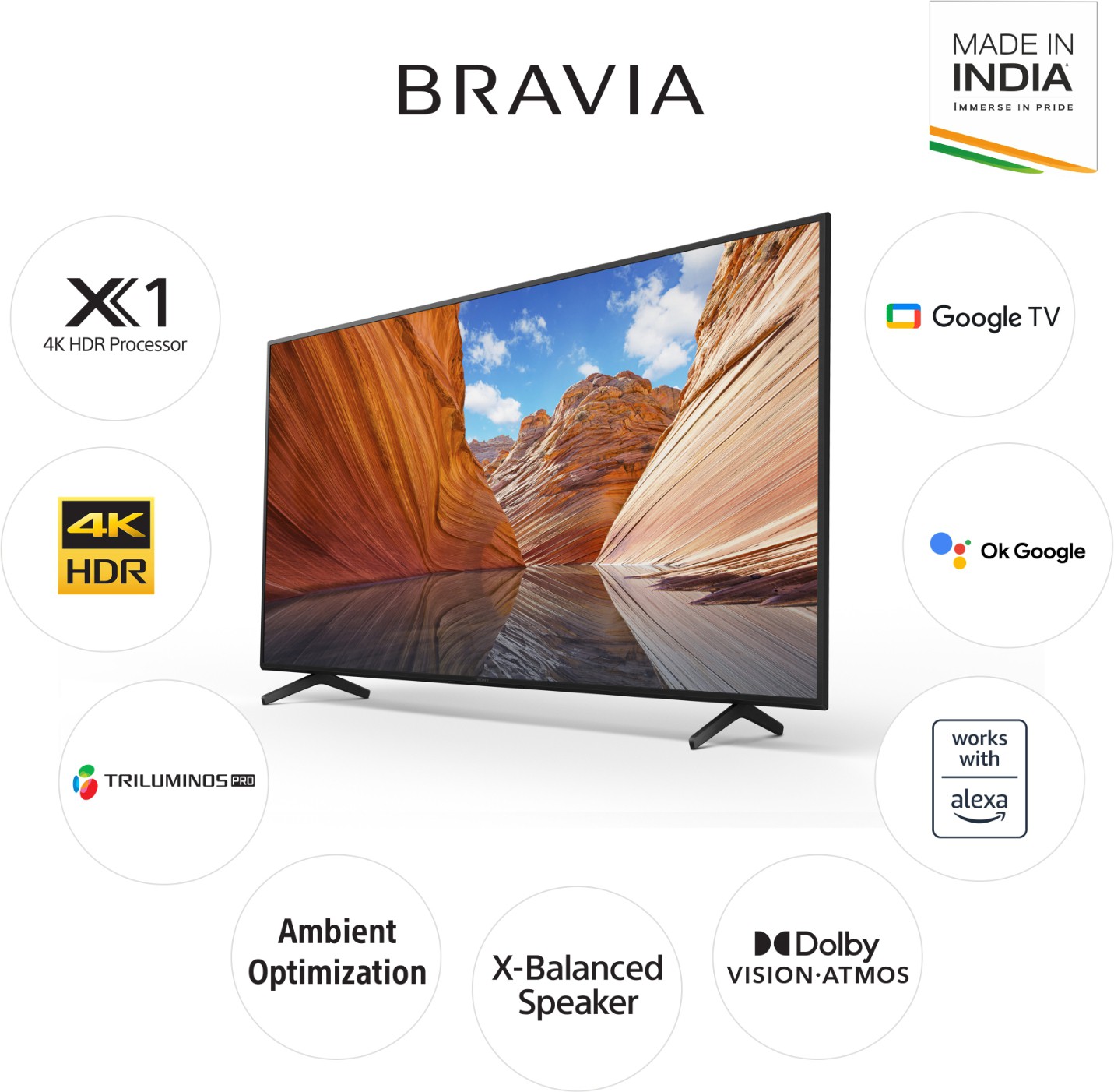 SONY  Bravia (75 inch) Ultra HD (4K) (KD-75X80J)