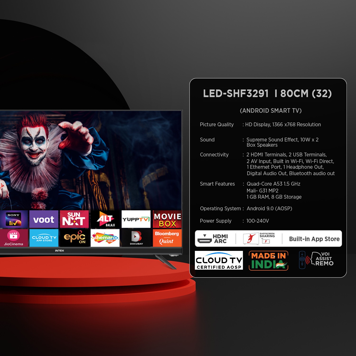 Intex (32 inch) HD Ready (LED-SHF3291) Intex (32 inch) HD Ready (LED-SHF3291)