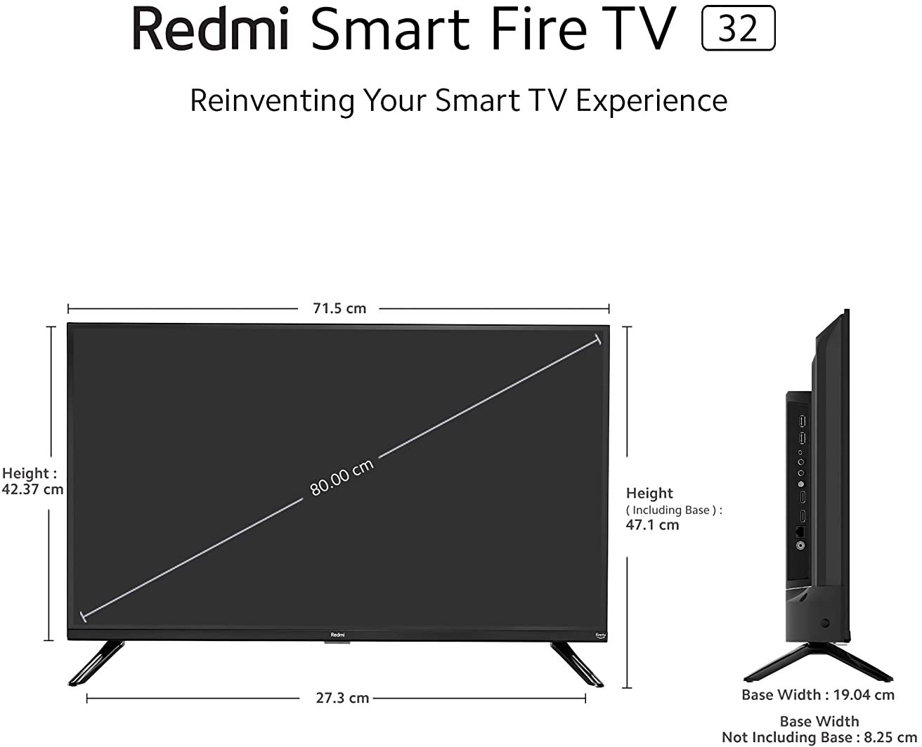 REDMI (32 inch) HD ReadyLED (L32R8-FVIN) REDMI (32 inch) HD ReadyLED (L32R8-FVIN)