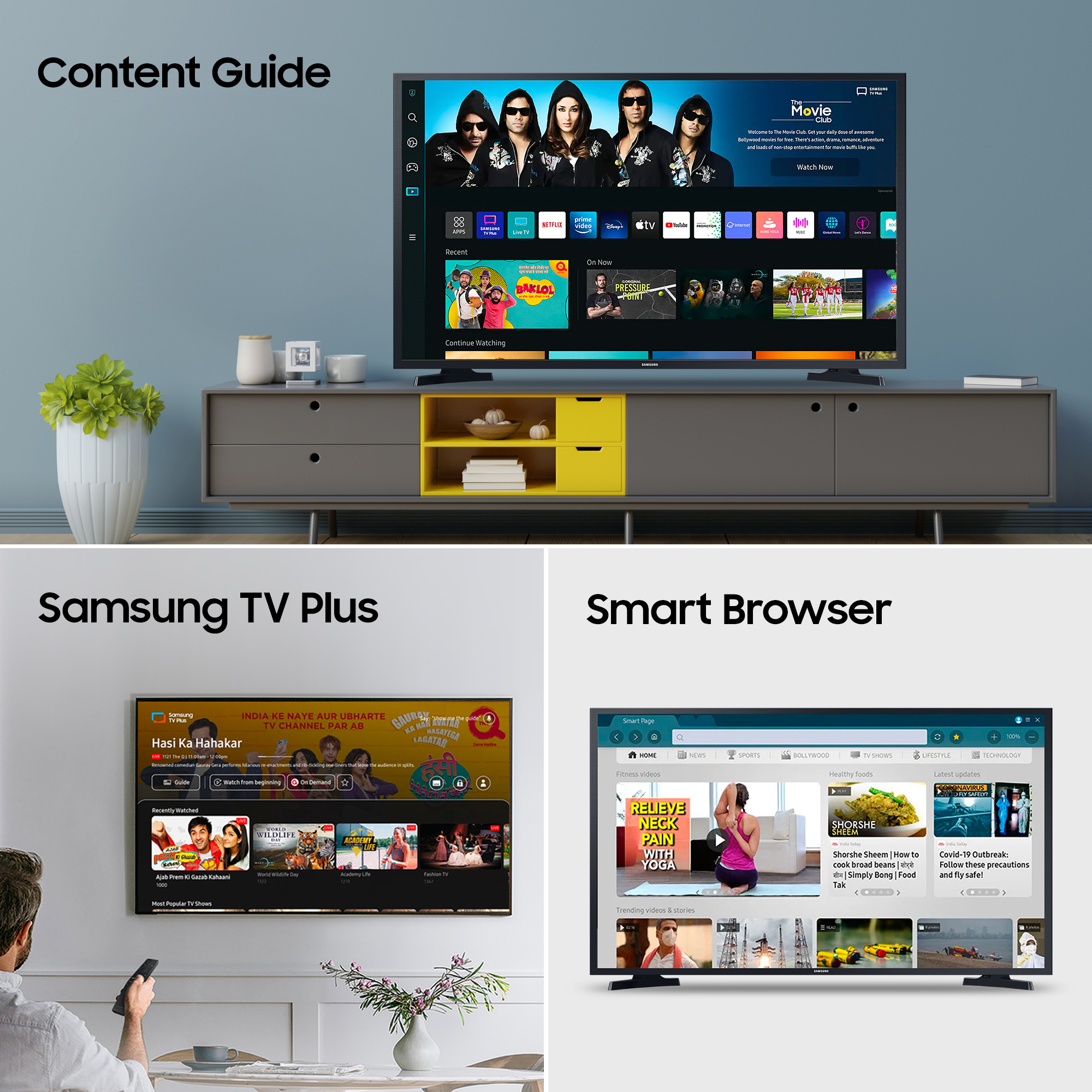 SAMSUNG   (32 inch) HD Ready (UA32T4340AKXXL / UA32T4340BKXXL)