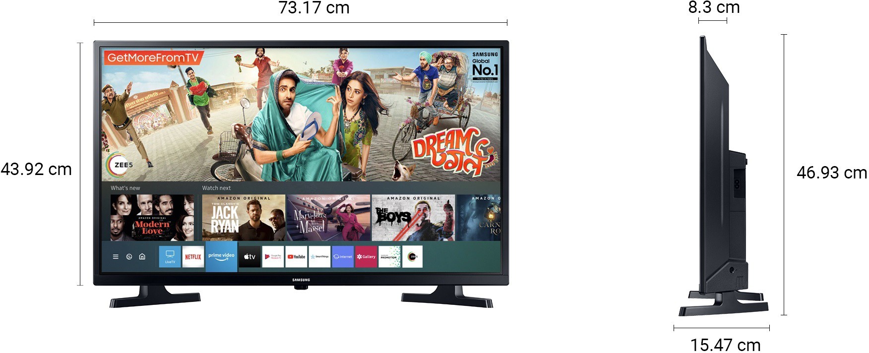 SAMSUNG   (32 inch) HD Ready (UA32T4340AKXXL / UA32T4340BKXXL)