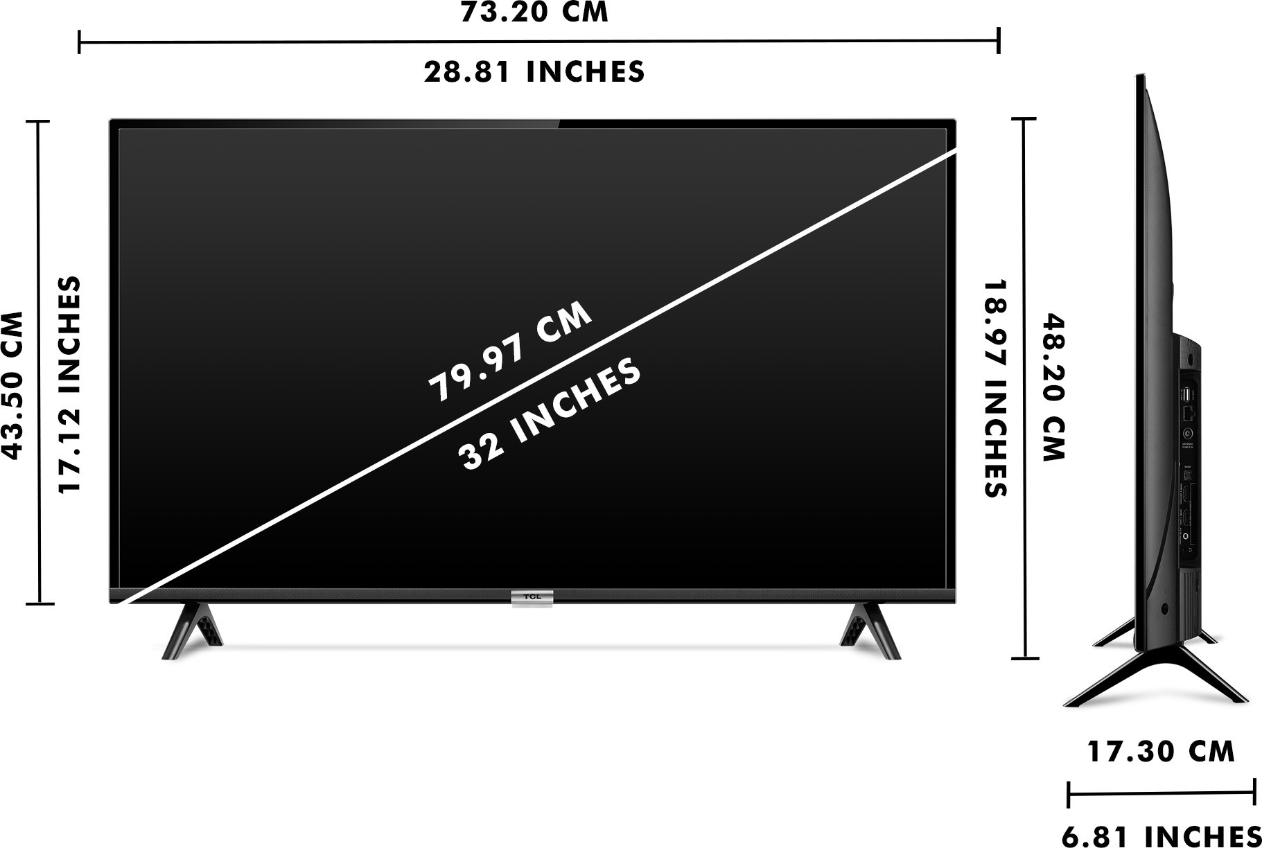 TCL S6500 Series (32 inch) HD ReadyA+ Grade (32S6500S) TCL S6500 Series (32 inch) HD ReadyA+ Grade (32S6500S)