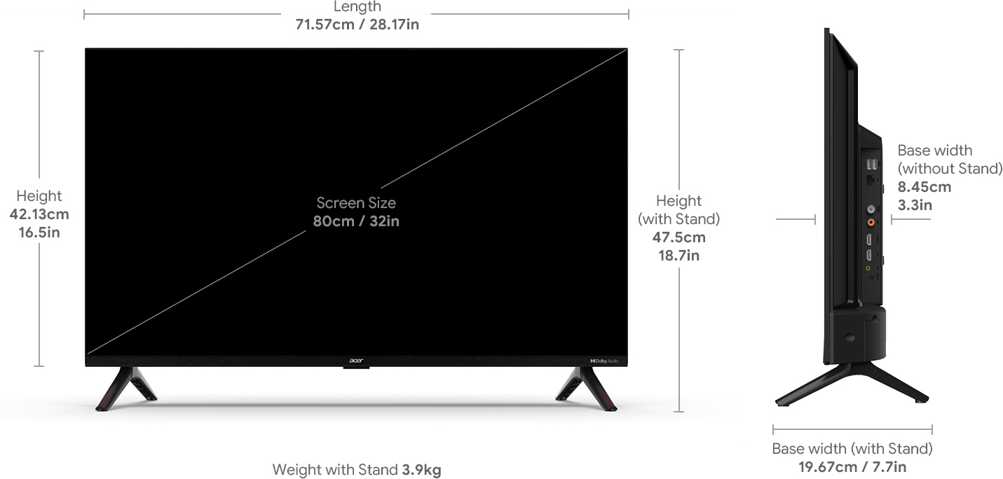 Acer V Series (32 inch) HD Ready (AR32GR2841VQD) Acer V Series (32 inch) HD Ready (AR32GR2841VQD)