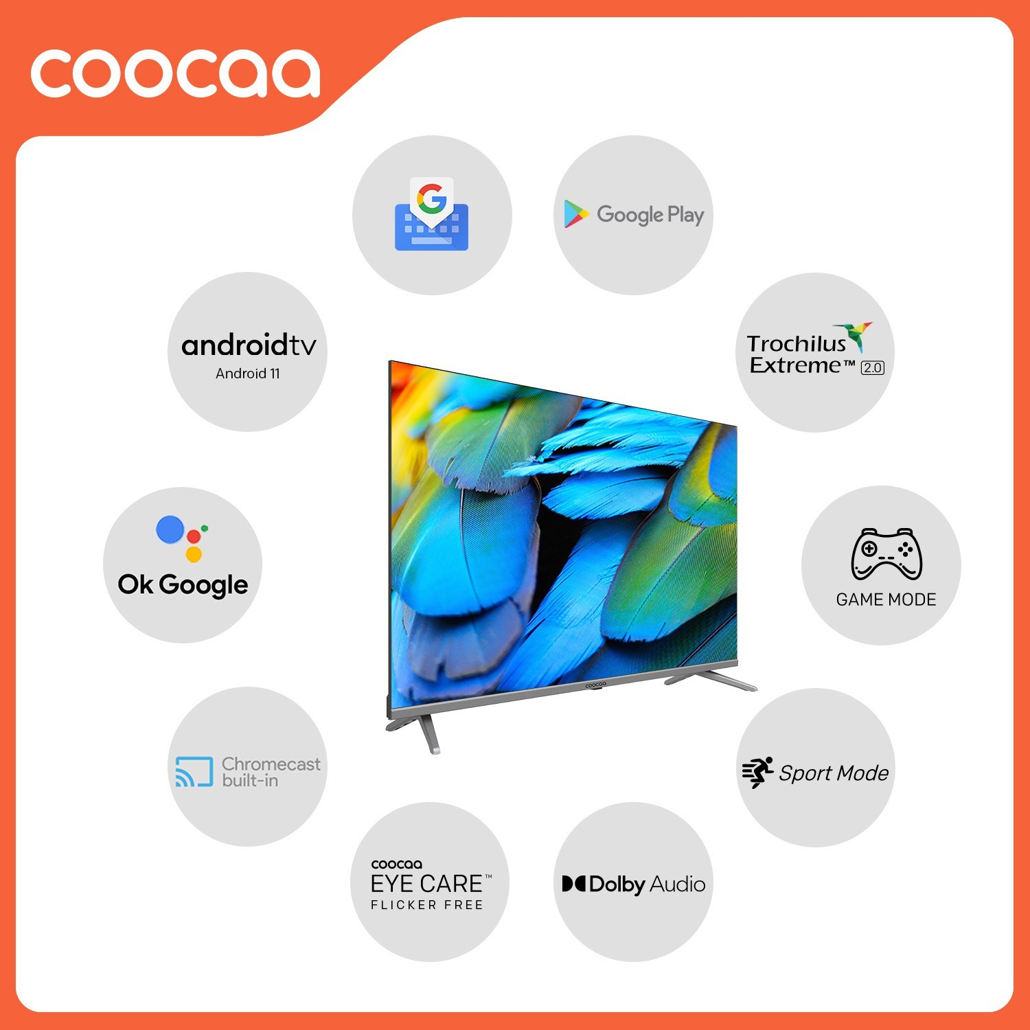 Coocaa   (43 inch) Full HDIPS Panel (43S7G)