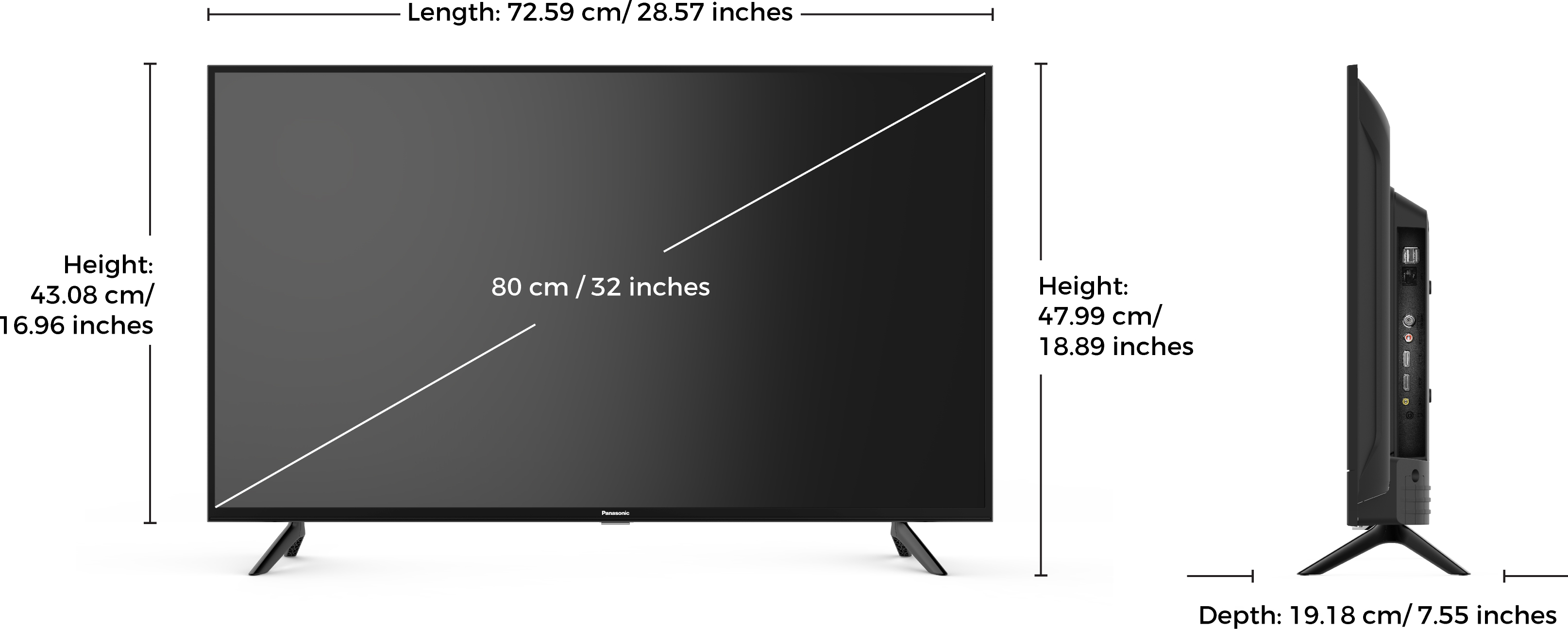 Panasonic   (32 inch) HD Ready (TH-32MS660DX)