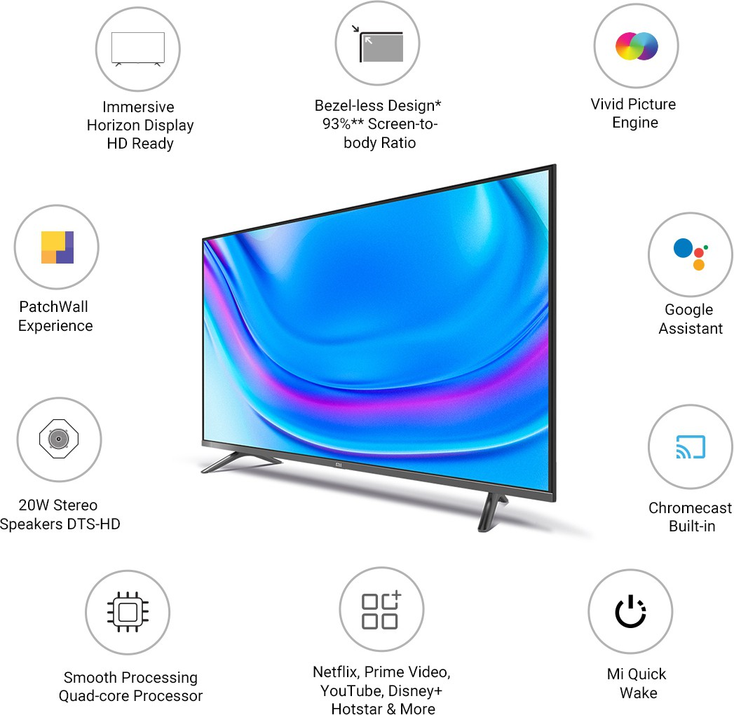 Xiaomi 4A Horizon Edition (32 inch) HD Ready (L32M6-EI/ L32M6-EI_V1) Xiaomi 4A Horizon Edition (32 inch) HD Ready (L32M6-EI/ L32M6-EI_V1)