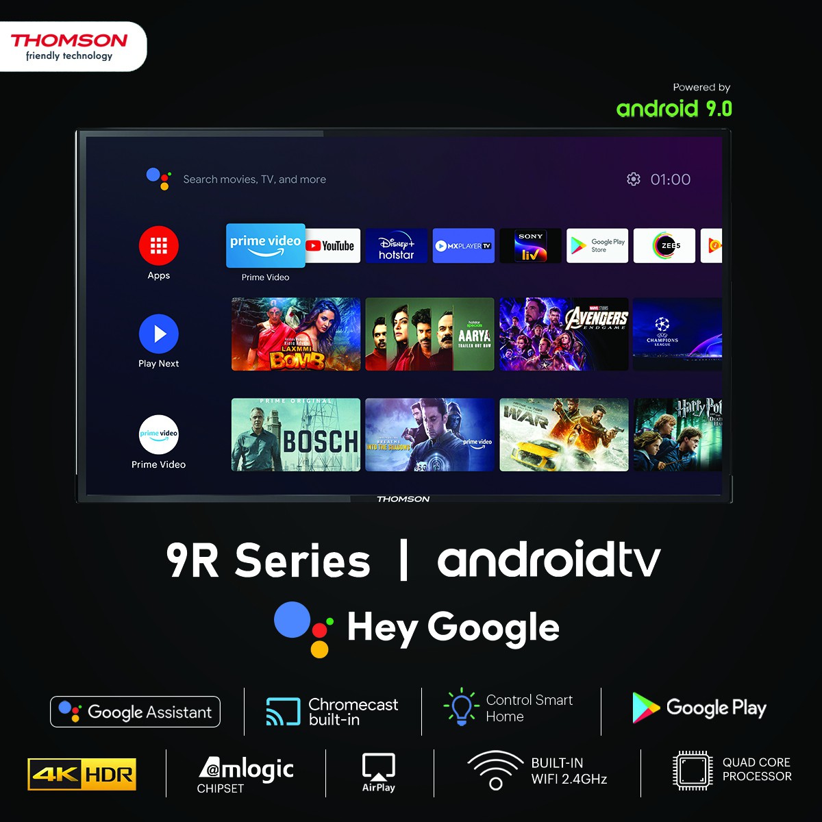 Thomson 9R Series (43 inch) Ultra HD (4K)IPS (43PATH4545) Thomson 9R Series (43 inch) Ultra HD (4K)IPS (43PATH4545)