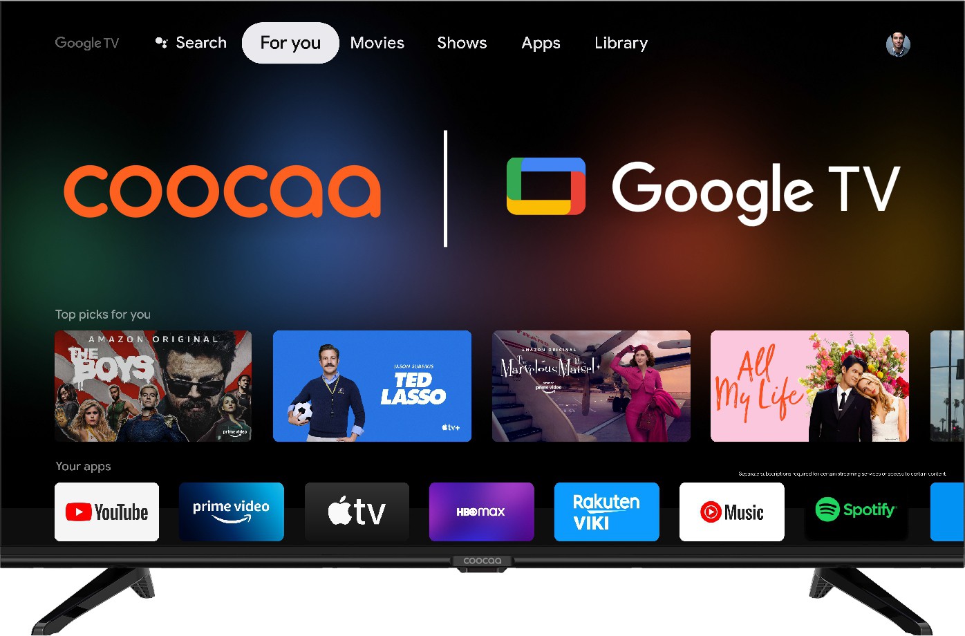 Coocaa Frameless (43 inch) Full HD IPS Panel ( 43Z72 )