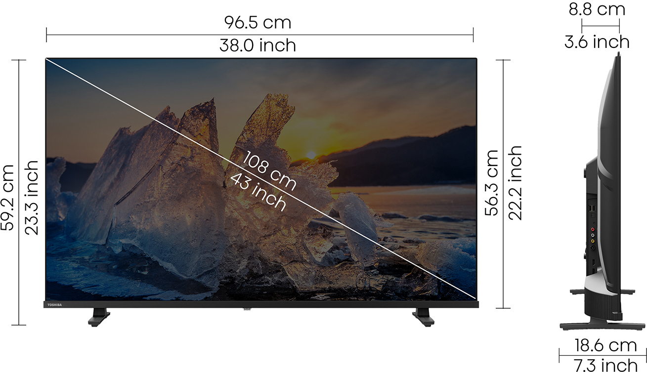 TOSHIBA (43 inch) Full HDIPS (43V35MP) TOSHIBA (43 inch) Full HDIPS (43V35MP)