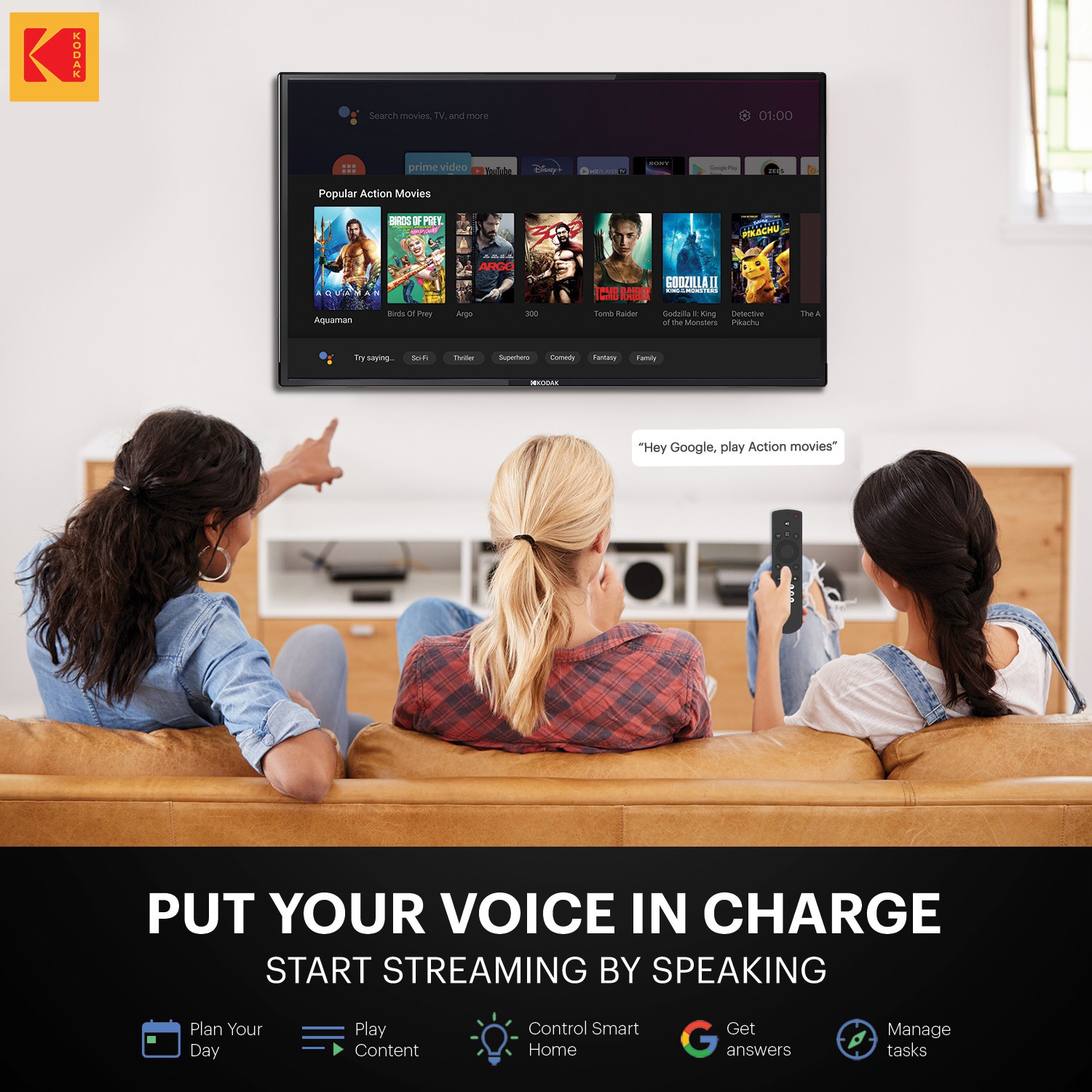 KODAK  7XPRO Series (50 inch) Ultra HD (4K) (50UHDX7XPRO)