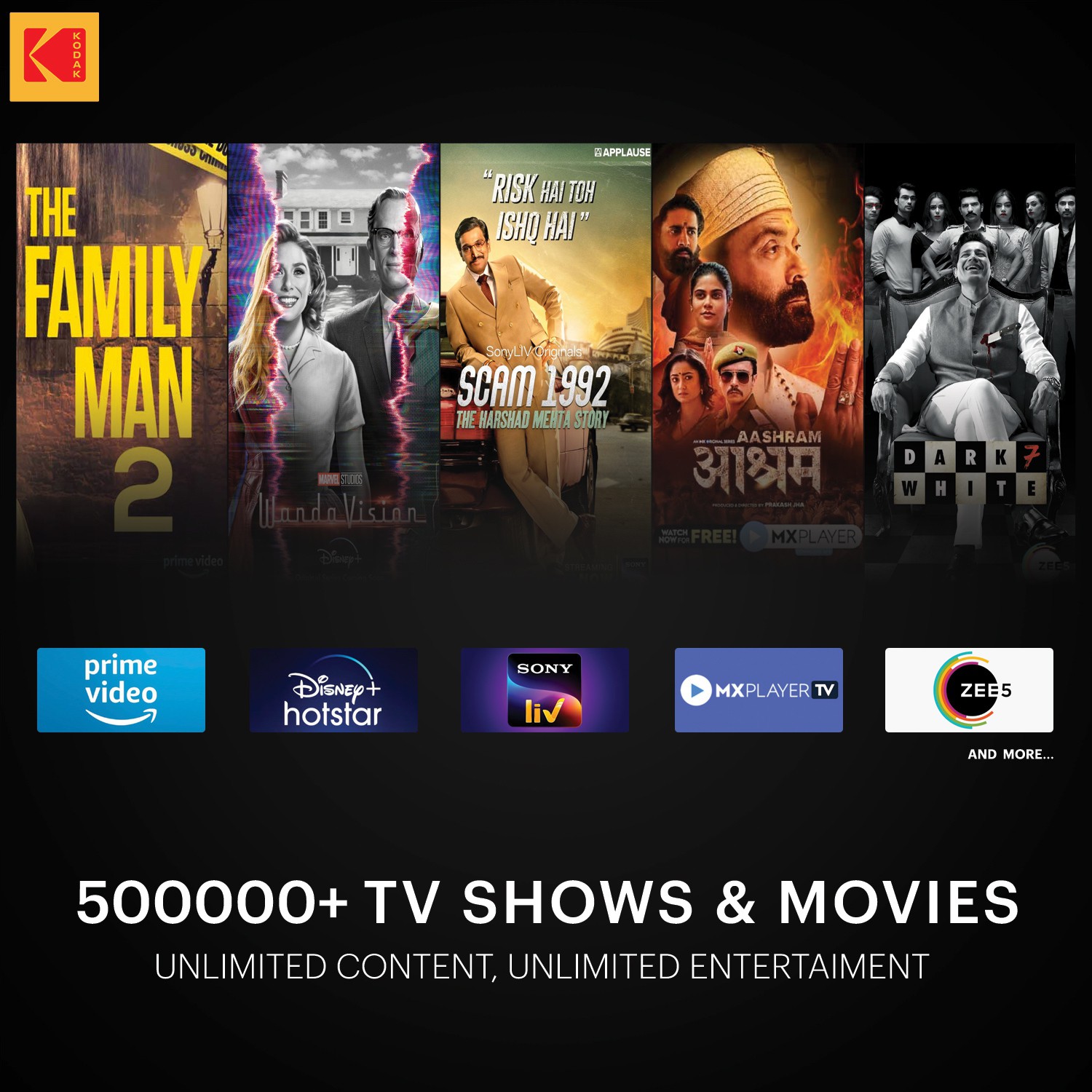 KODAK  7XPRO Series (50 inch) Ultra HD (4K) (50UHDX7XPRO)