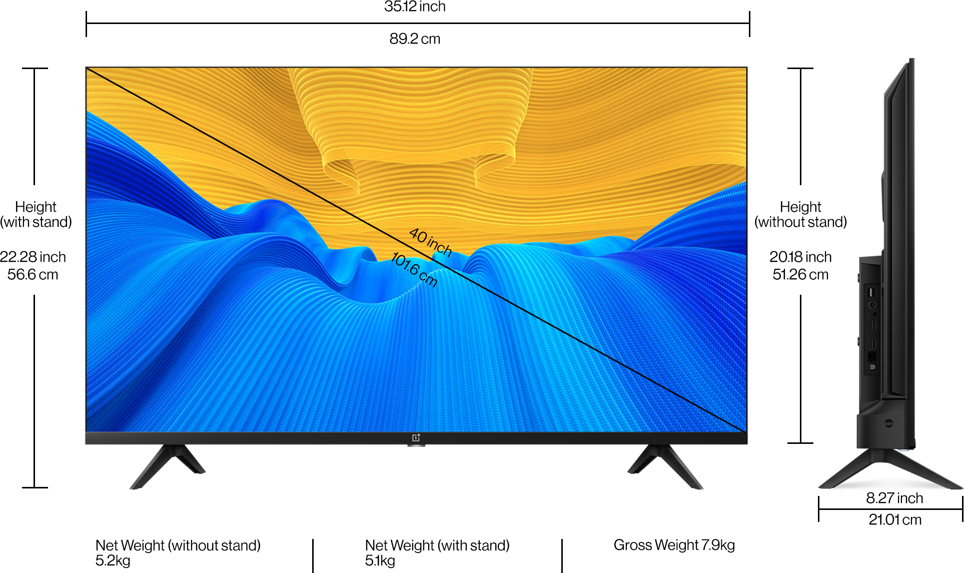 OnePlus Y1S (40 inch) Full HDLED (40FA1A00) OnePlus Y1S (40 inch) Full HDLED (40FA1A00)