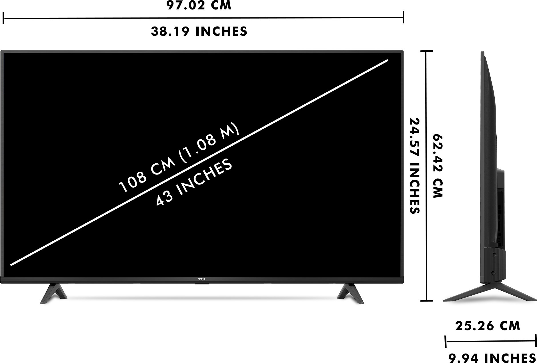 TCL P615 (43 inch) Ultra HD (4K) (43P615) TCL P615 (43 inch) Ultra HD (4K) (43P615)