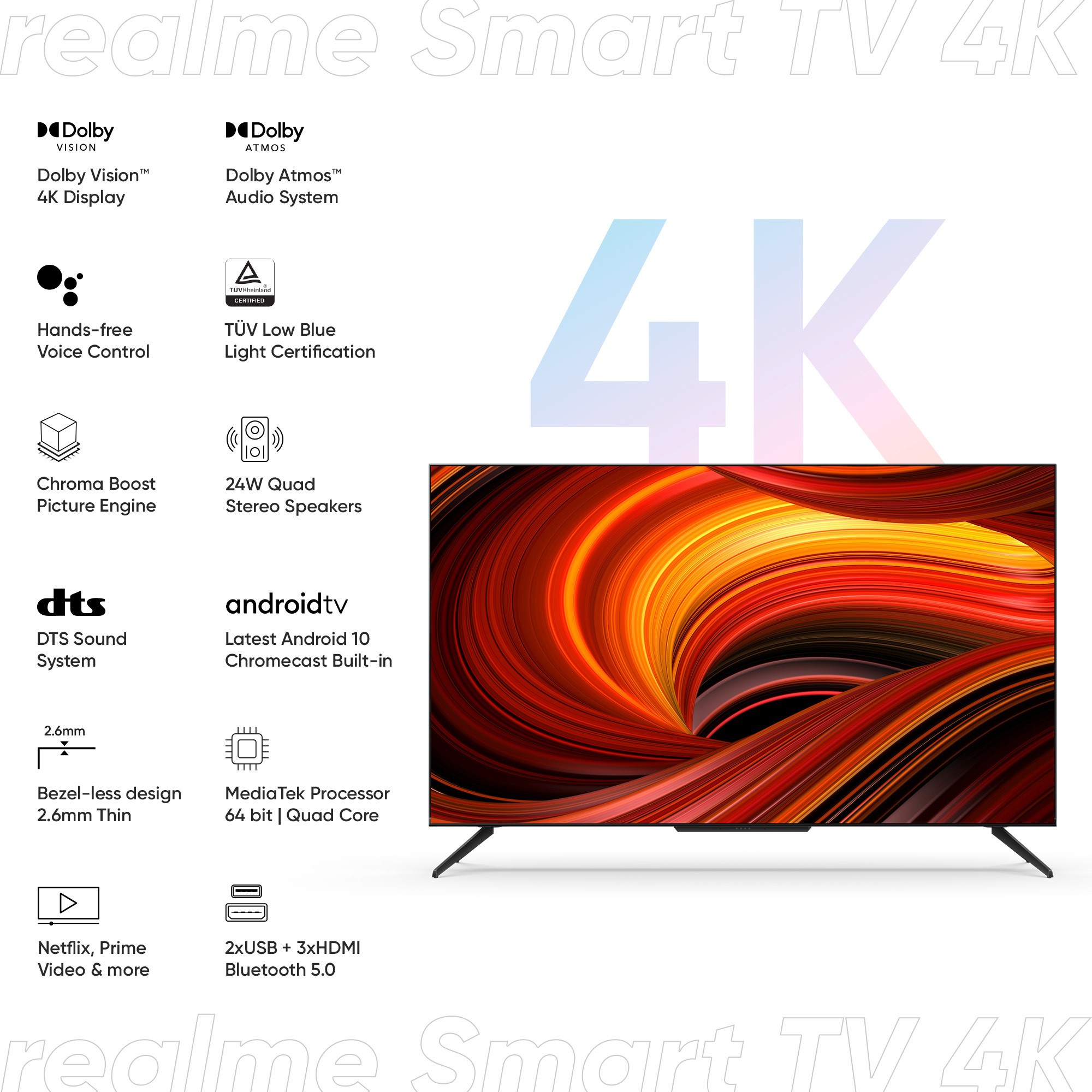 realme   (43 inch) Ultra HD (4K) (RMV2004)