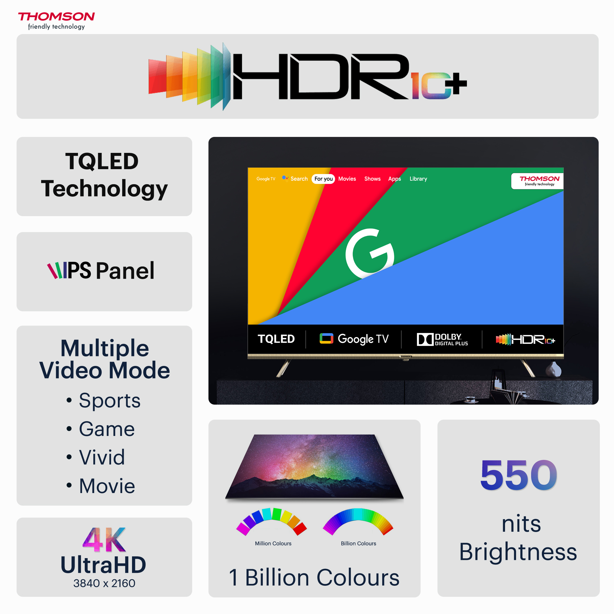 Thomson (43 inch) Ultra HD (4K)IPS (43OPMAXGT9010) Thomson (43 inch) Ultra HD (4K)IPS (43OPMAXGT9010)