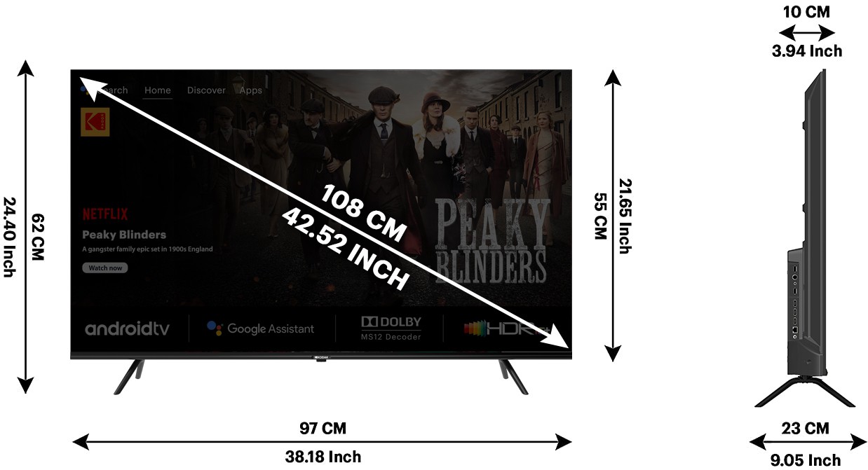 KODAK  CA PRO (43 inch) Ultra HD (4K)IPS+ (43CAPRO5022)