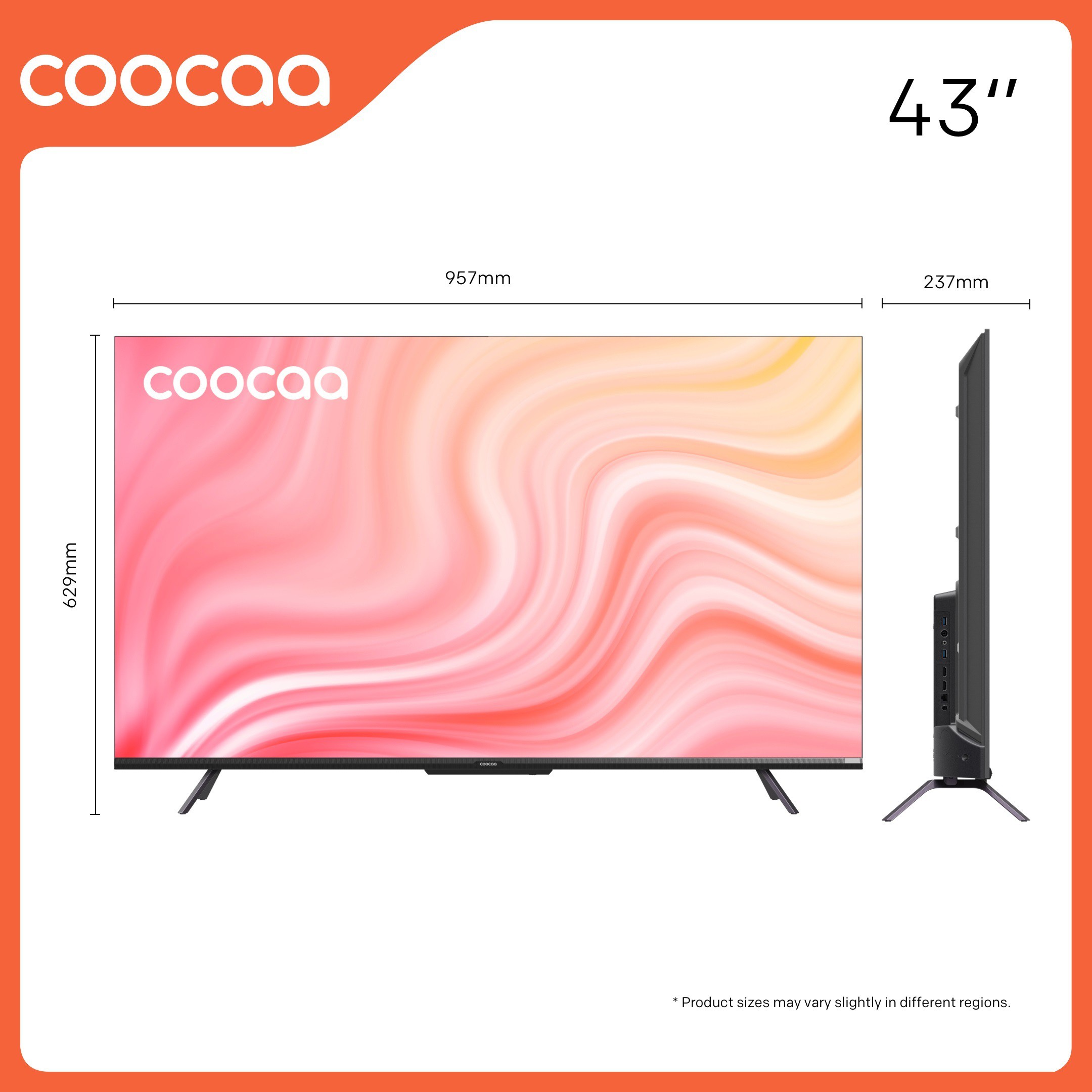 Coocaa Frameless (43 inch) Ultra HD (4K)IPS (43Y72) Coocaa Frameless (43 inch) Ultra HD (4K)IPS (43Y72)