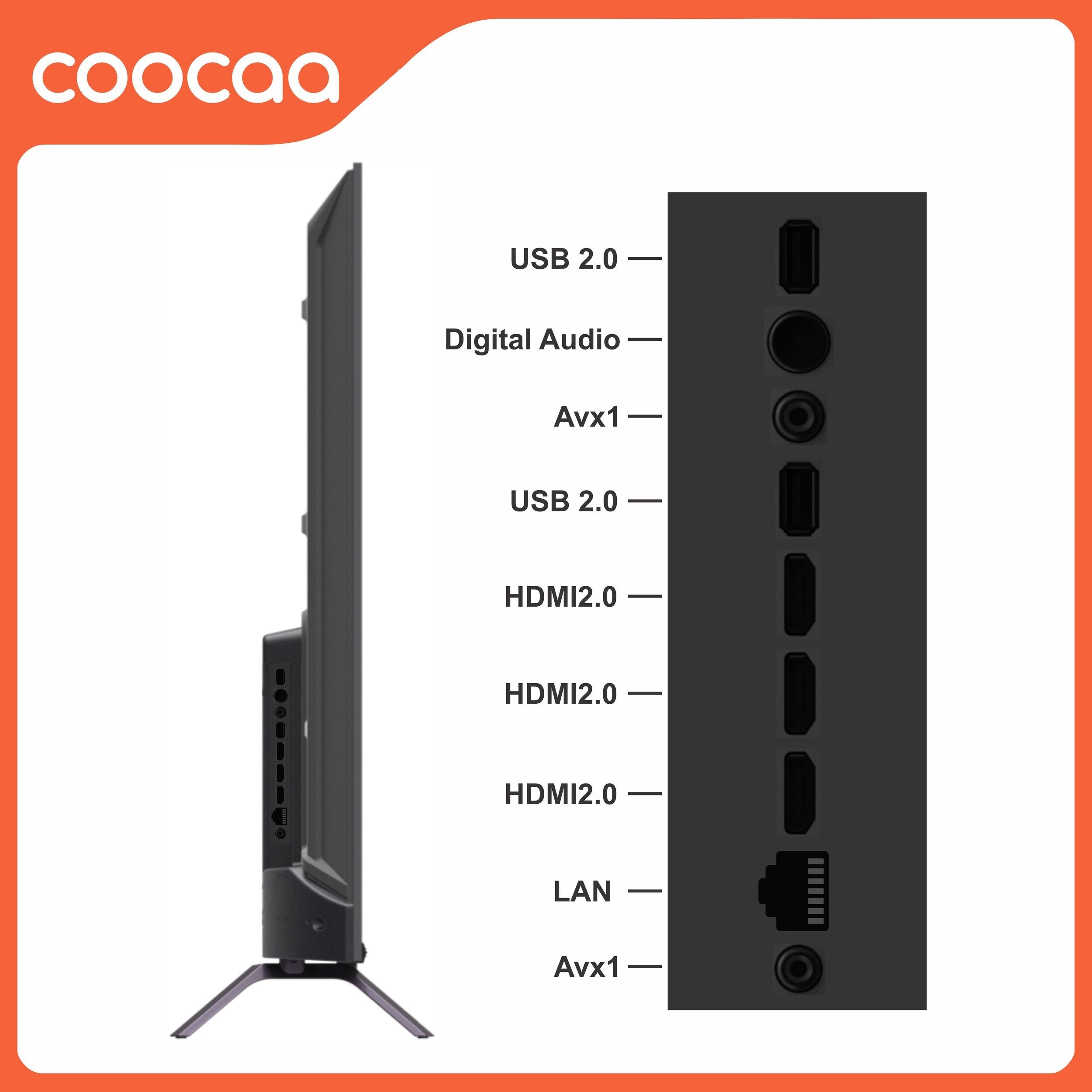 Coocaa Frameless (43 inch) Ultra HD (4K)IPS (43Y72) Coocaa Frameless (43 inch) Ultra HD (4K)IPS (43Y72)