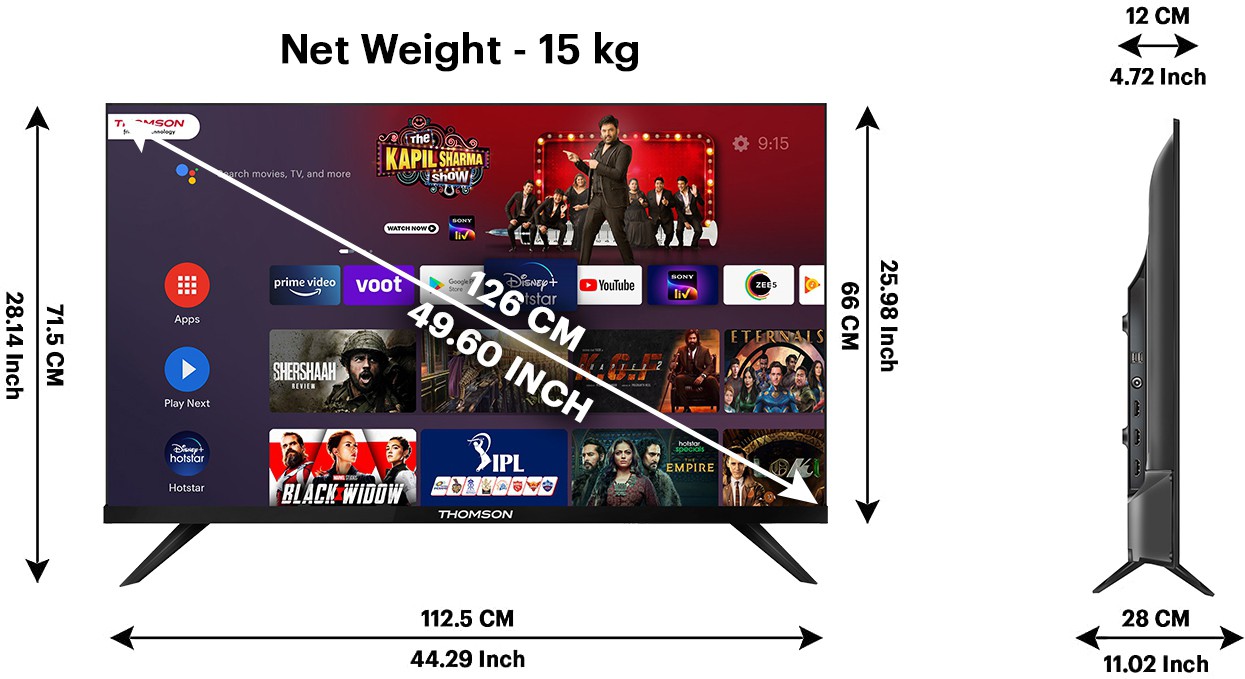 Thomson 9R PRO (50 inch) Ultra HD (4K)IPS (50PATH1010BL) Thomson 9R PRO (50 inch) Ultra HD (4K)IPS (50PATH1010BL)
