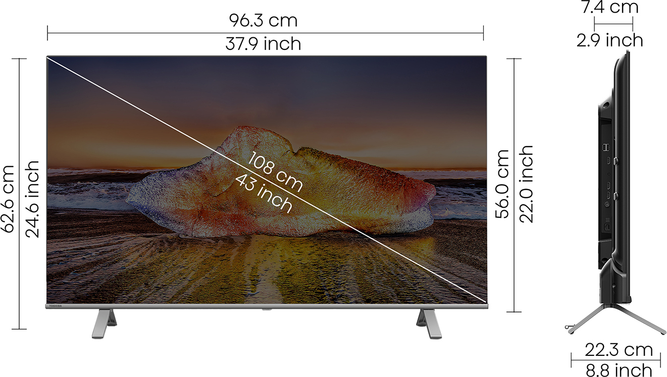 TOSHIBA C350MP (43 inch) Ultra HD (4K) (43C350MP) TOSHIBA C350MP (43 inch) Ultra HD (4K) (43C350MP)