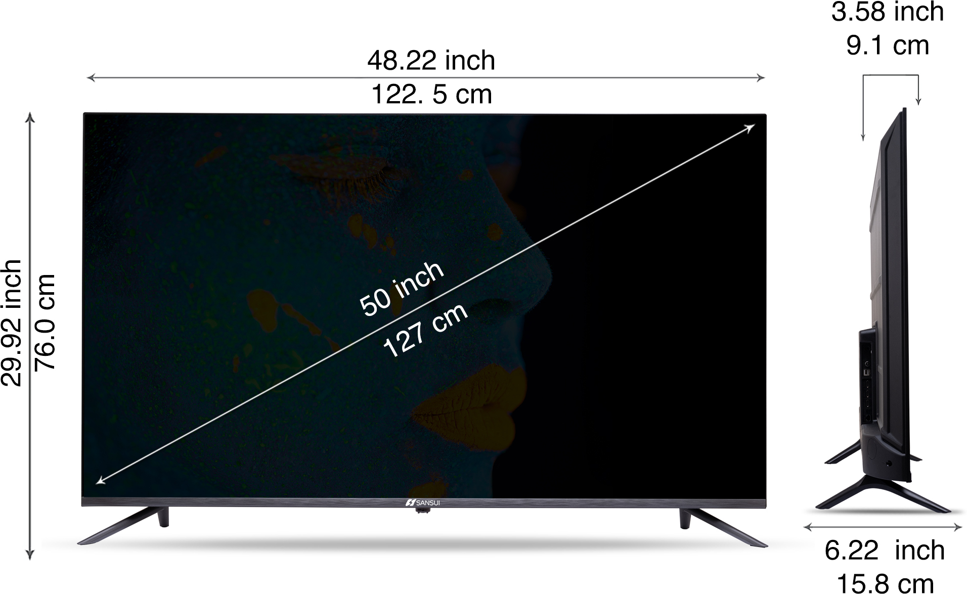 Sansui (50 inch) Ultra HD (4K) (JSW50ASUHD) Sansui (50 inch) Ultra HD (4K) (JSW50ASUHD)