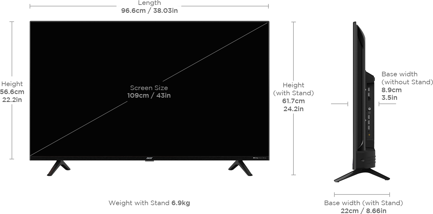 Acer H PRO Series (43 inch) Ultra HD (4K)VA Panel (AR43GR2851UDPRO) Acer H PRO Series (43 inch) Ultra HD (4K)VA Panel (AR43GR2851UDPRO)