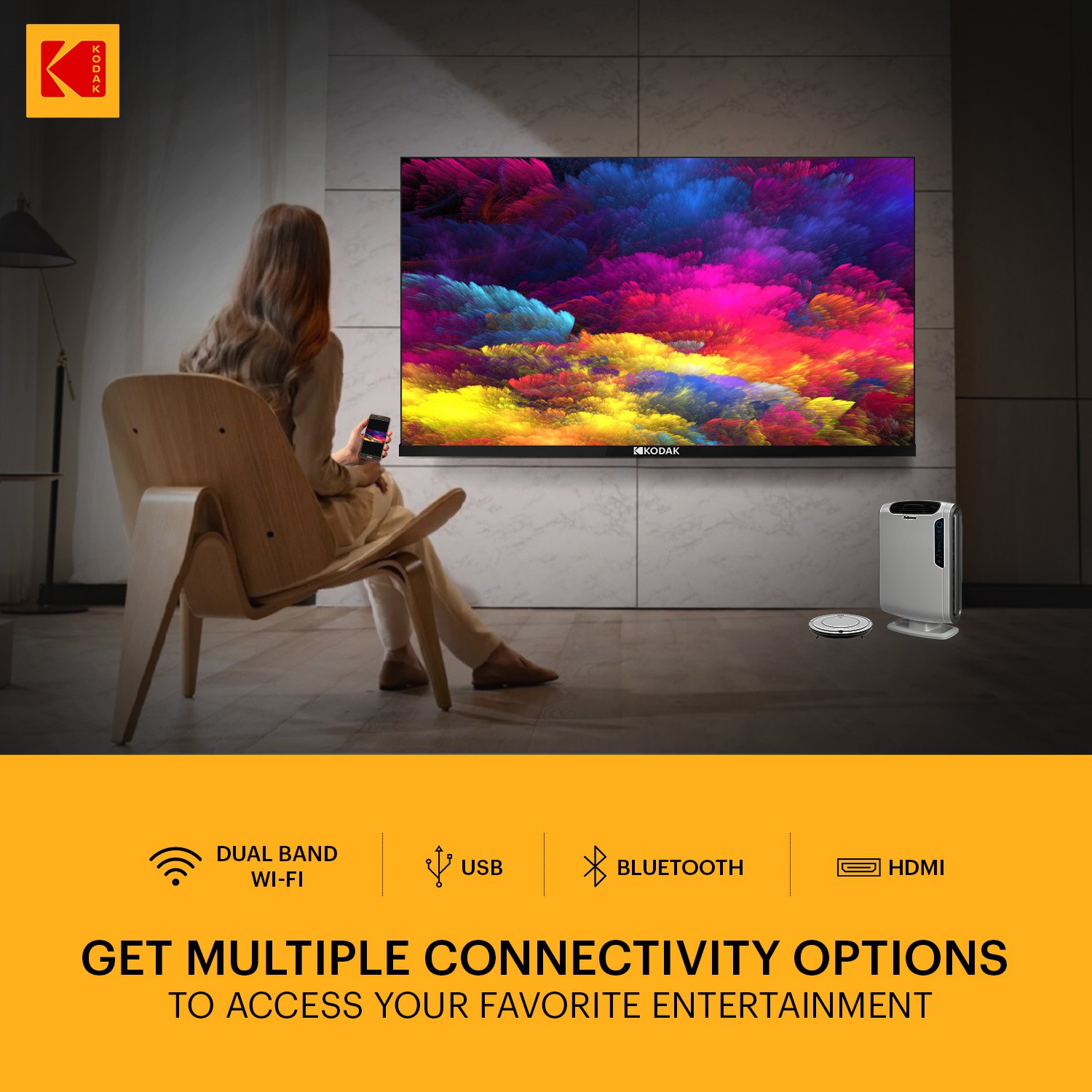 KODAK  7XPro (50 inch) Ultra HD (4K)IPS (50UHDX7XPROBL)