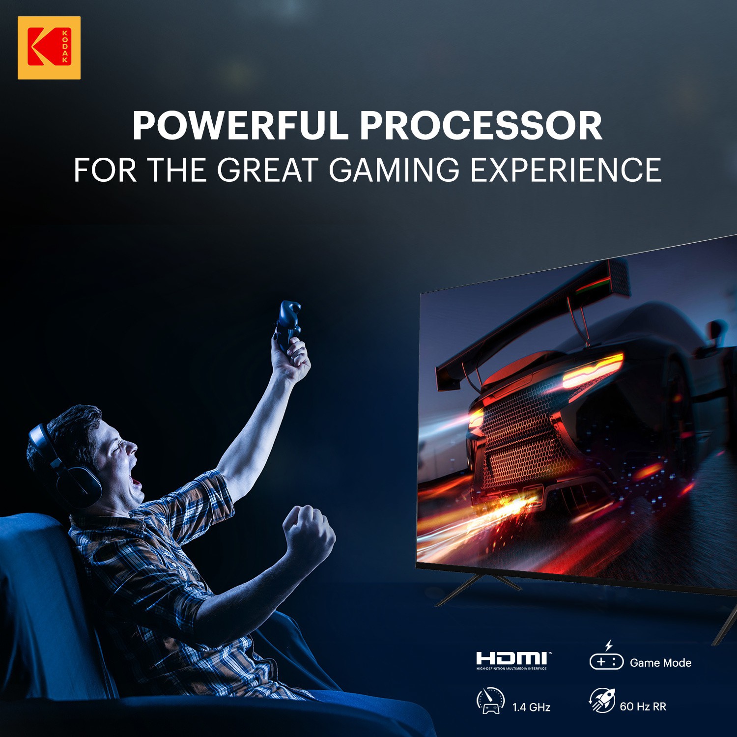 KODAK  7XPro (50 inch) Ultra HD (4K)IPS (50UHDX7XPROBL)