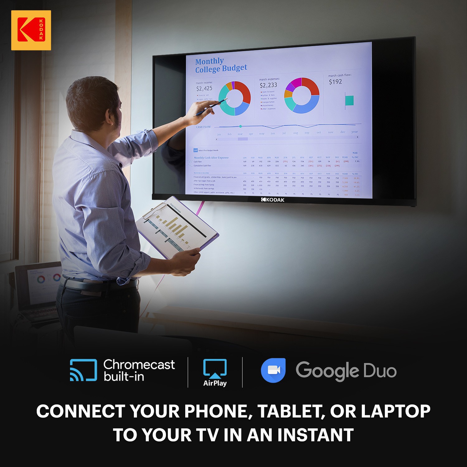 KODAK  7XPro (50 inch) Ultra HD (4K)IPS (50UHDX7XPROBL)