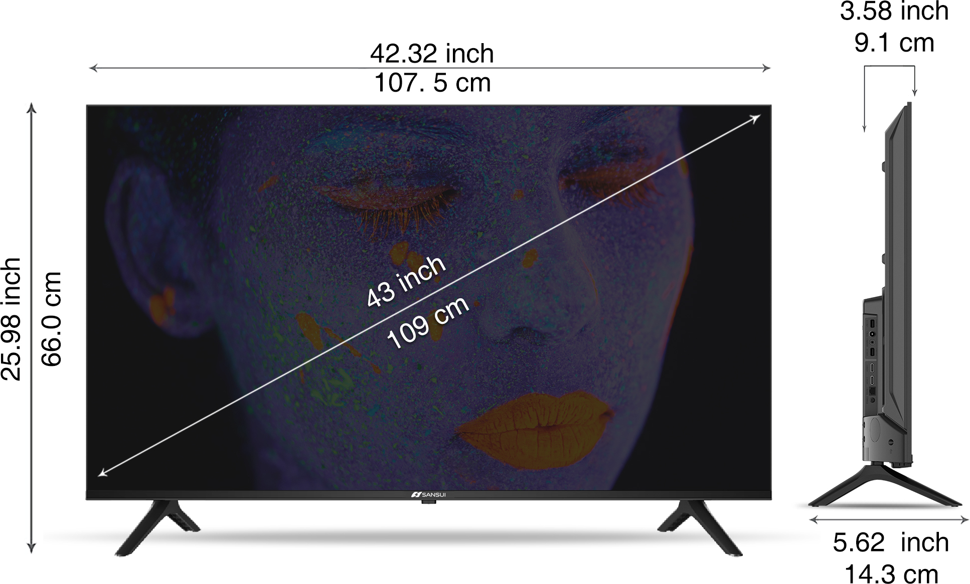 Sansui (43 inch) Ultra HD (4K) (JSW43ASUHD) Sansui (43 inch) Ultra HD (4K) (JSW43ASUHD)