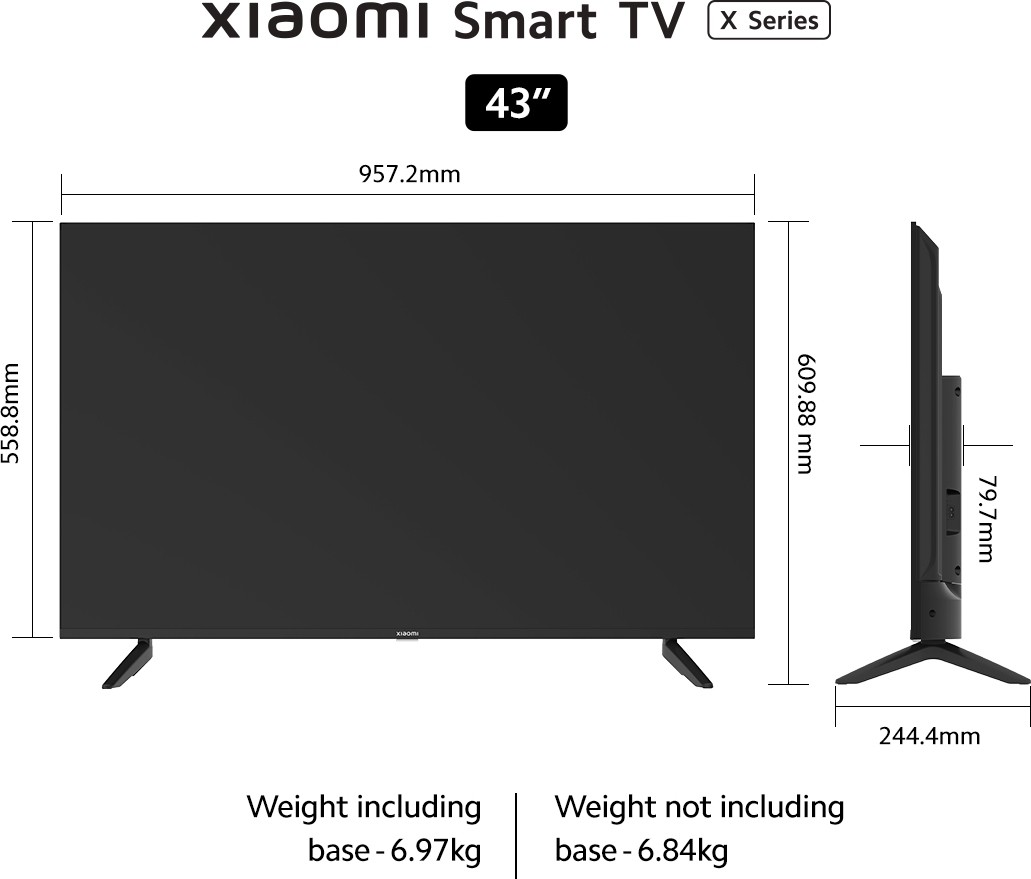 Xiaomi  X Series (43 inch) Ultra HD (4K) (L43M7-A2IN)