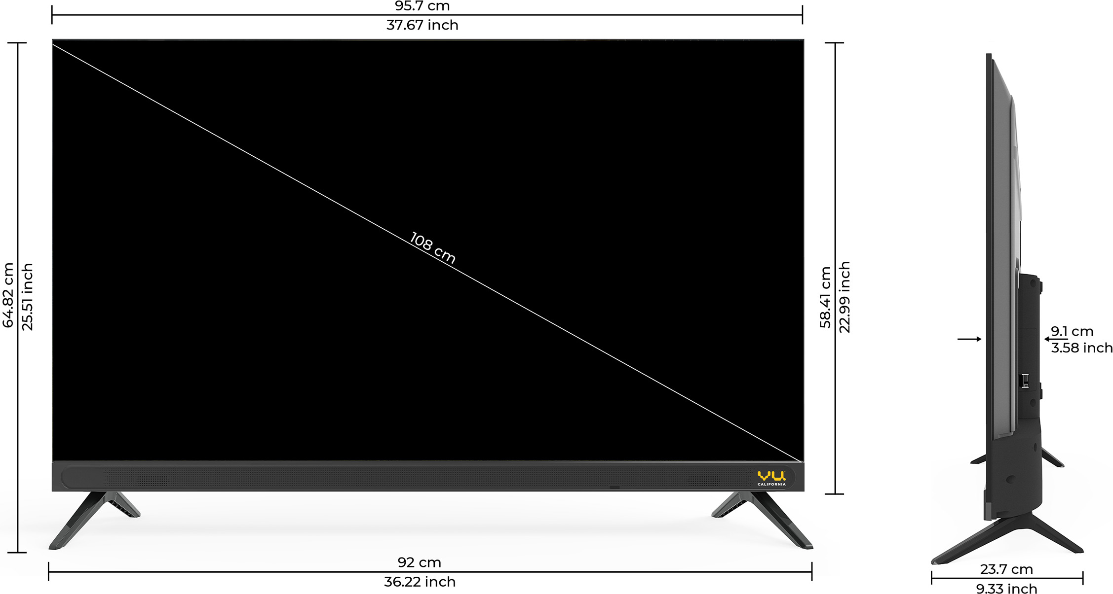 Vu cinema TV (43 inch) Ultra HD (4K) (43CA) Vu cinema TV (43 inch) Ultra HD (4K) (43CA)