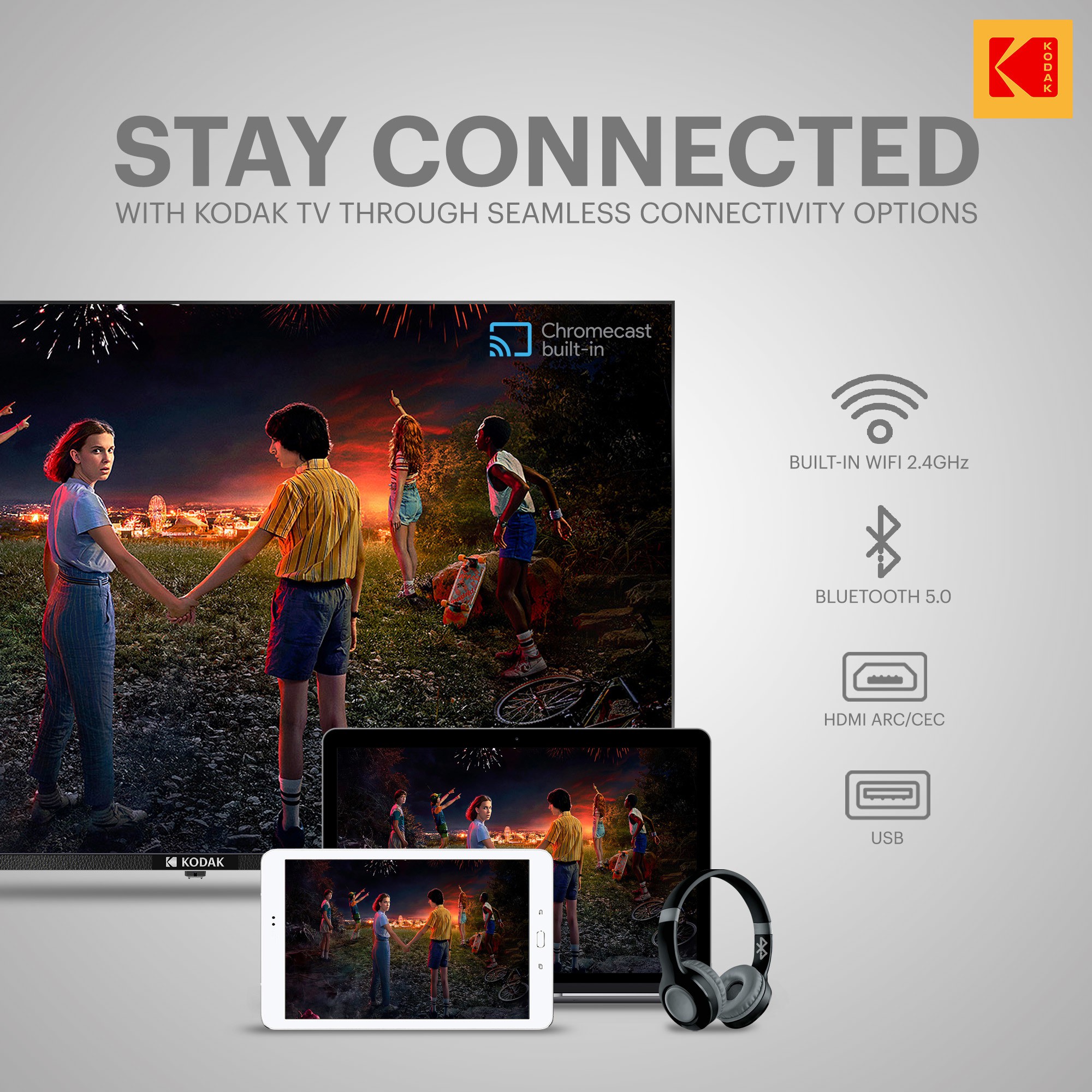 KODAK  CA Series (55 inch) Ultra HD (4K)IPS (55CA0909)