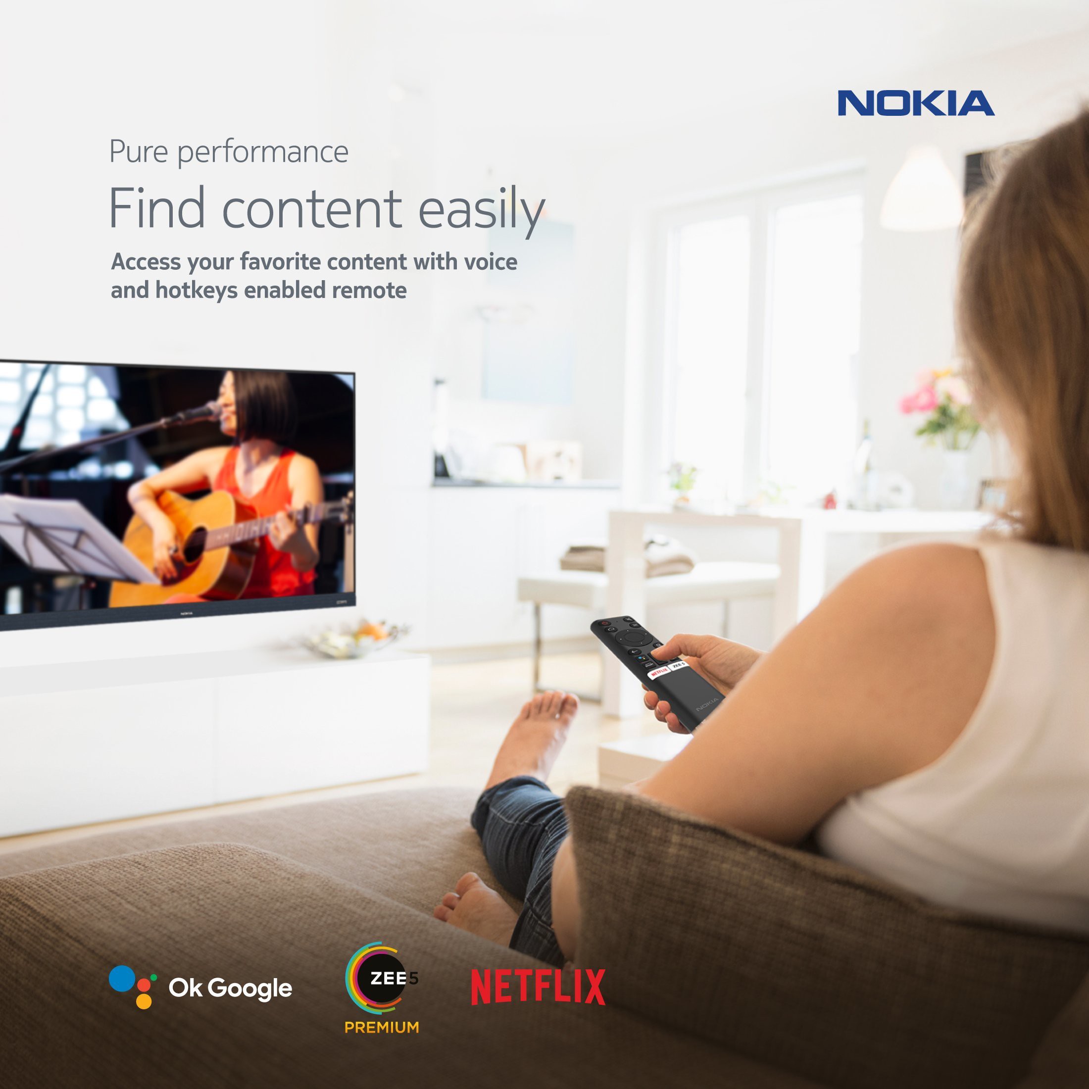 Nokia (50 inch) Ultra HD (4K)VA Panel (50TAUHDN) Nokia (50 inch) Ultra HD (4K)VA Panel (50TAUHDN)
