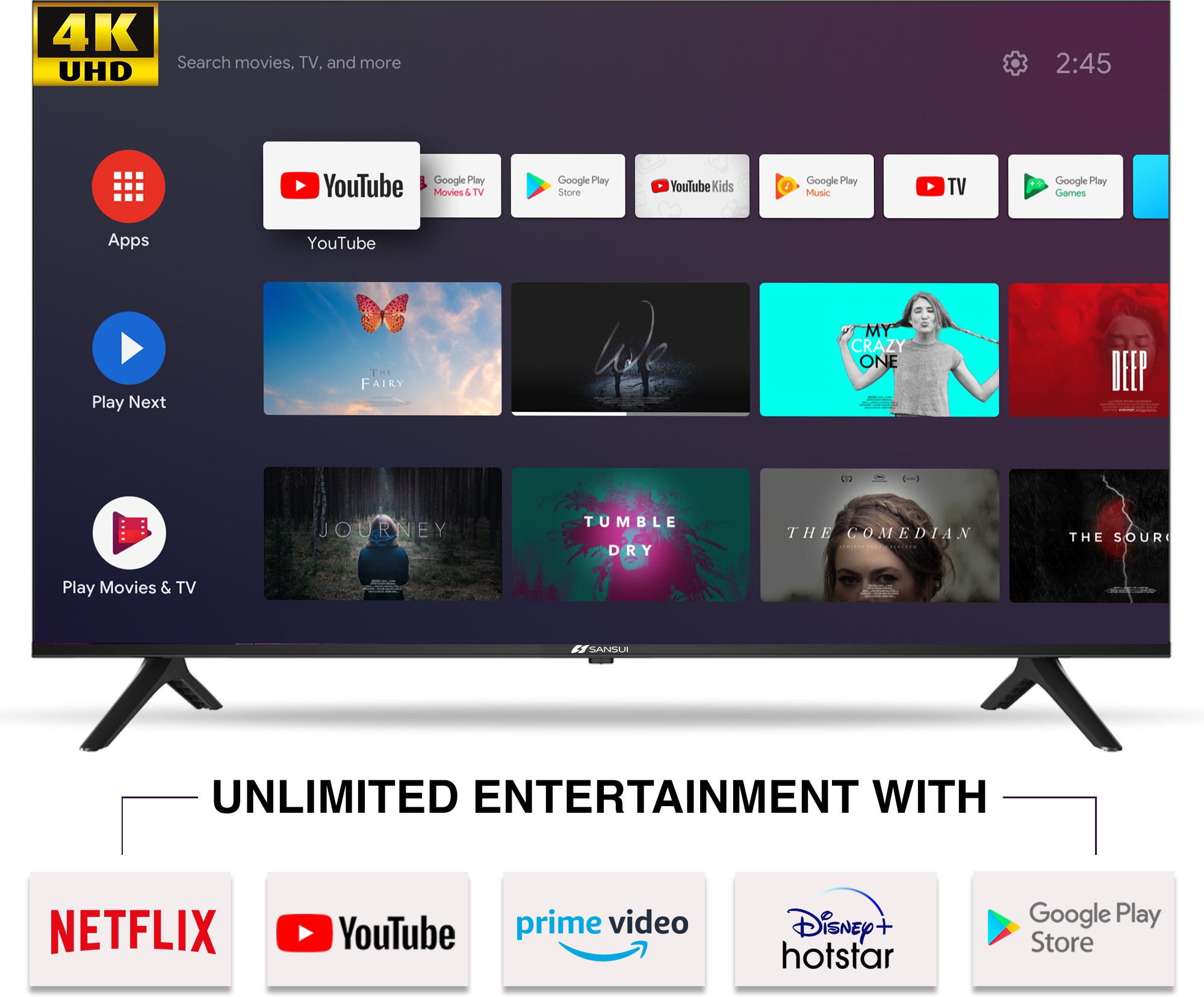 Sansui (55 inch) Ultra HD (4K) (JSW55ASUHD) Sansui (55 inch) Ultra HD (4K) (JSW55ASUHD)